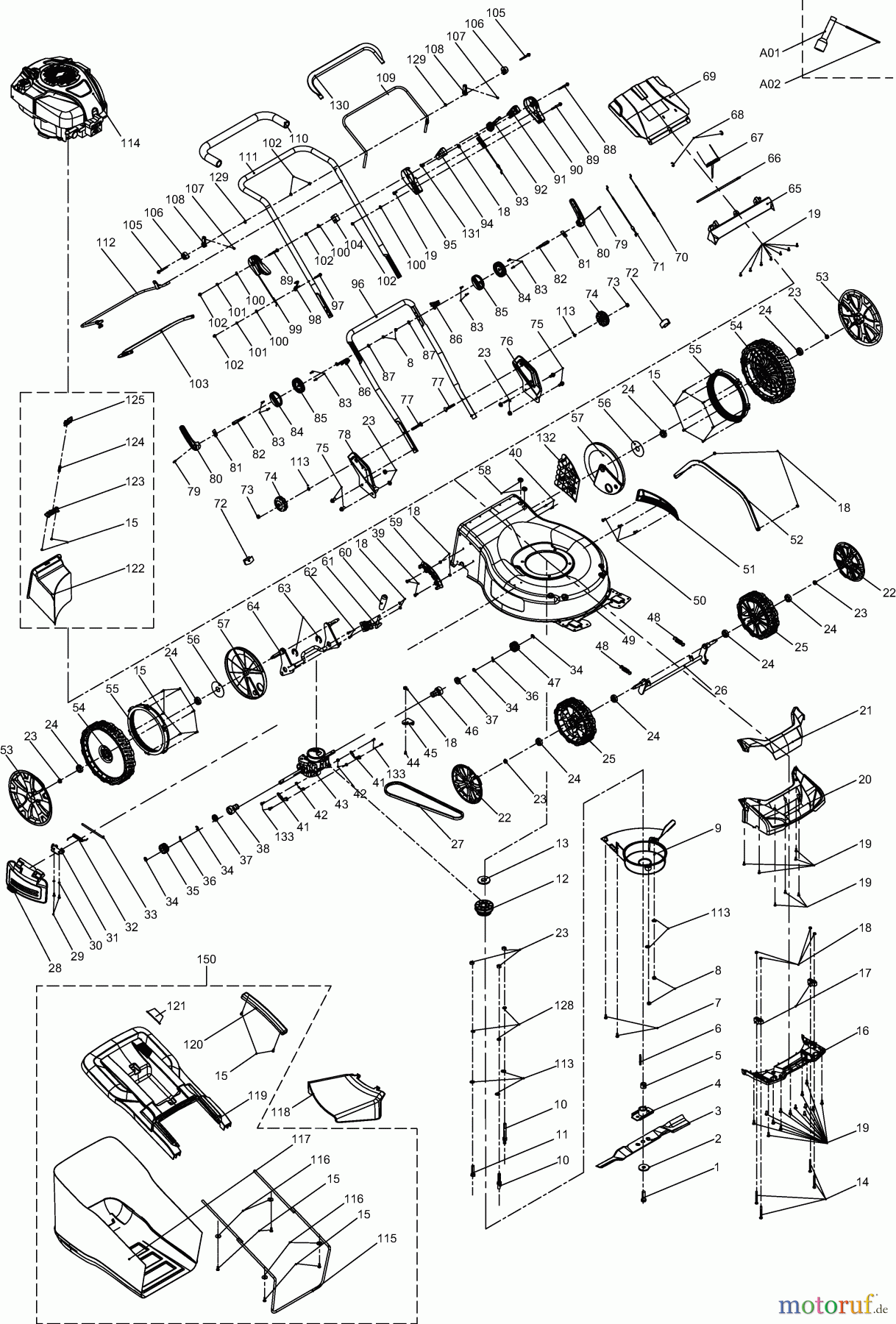 Dolmar Rasenmäher Benzin PM-5102 S3 4 PM-5102 S3, PLM5130