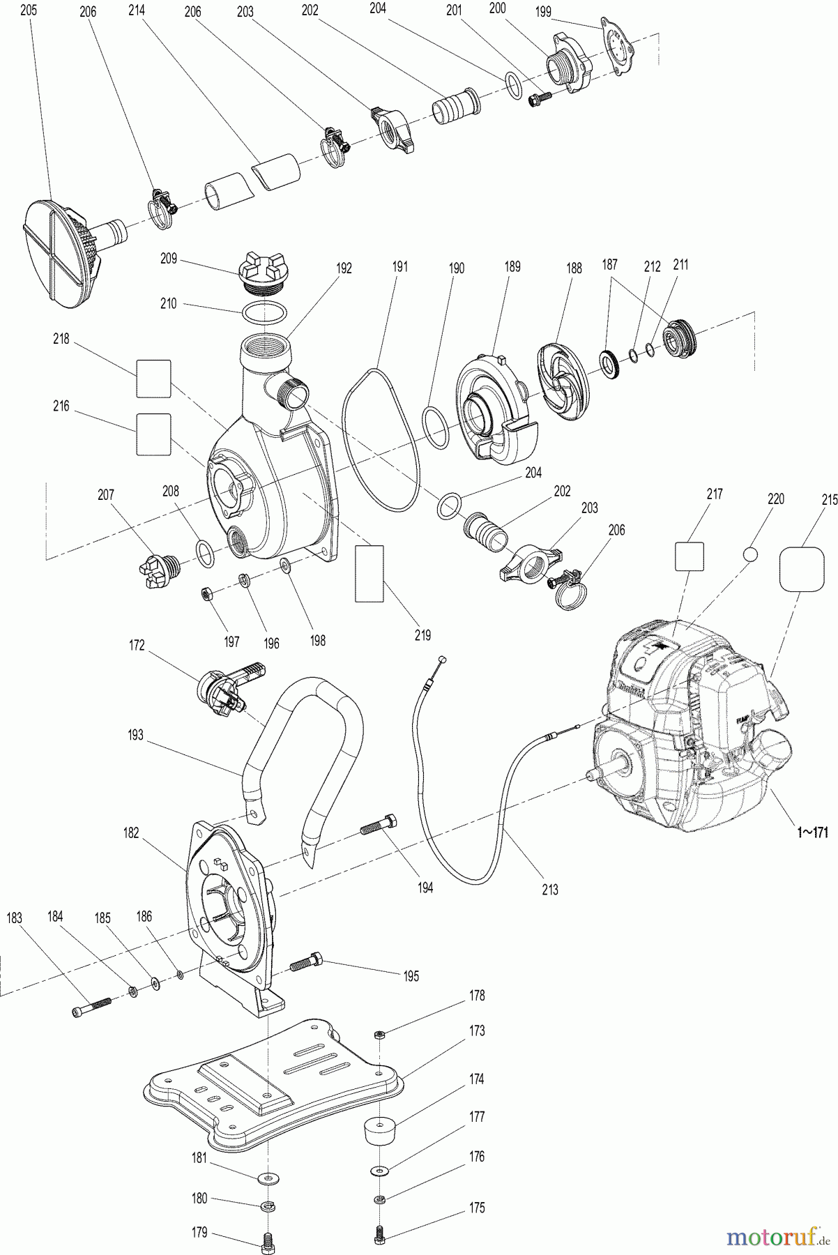 Dolmar Wasserpumpen Benzin MP3354( Z) 3 Pumpe