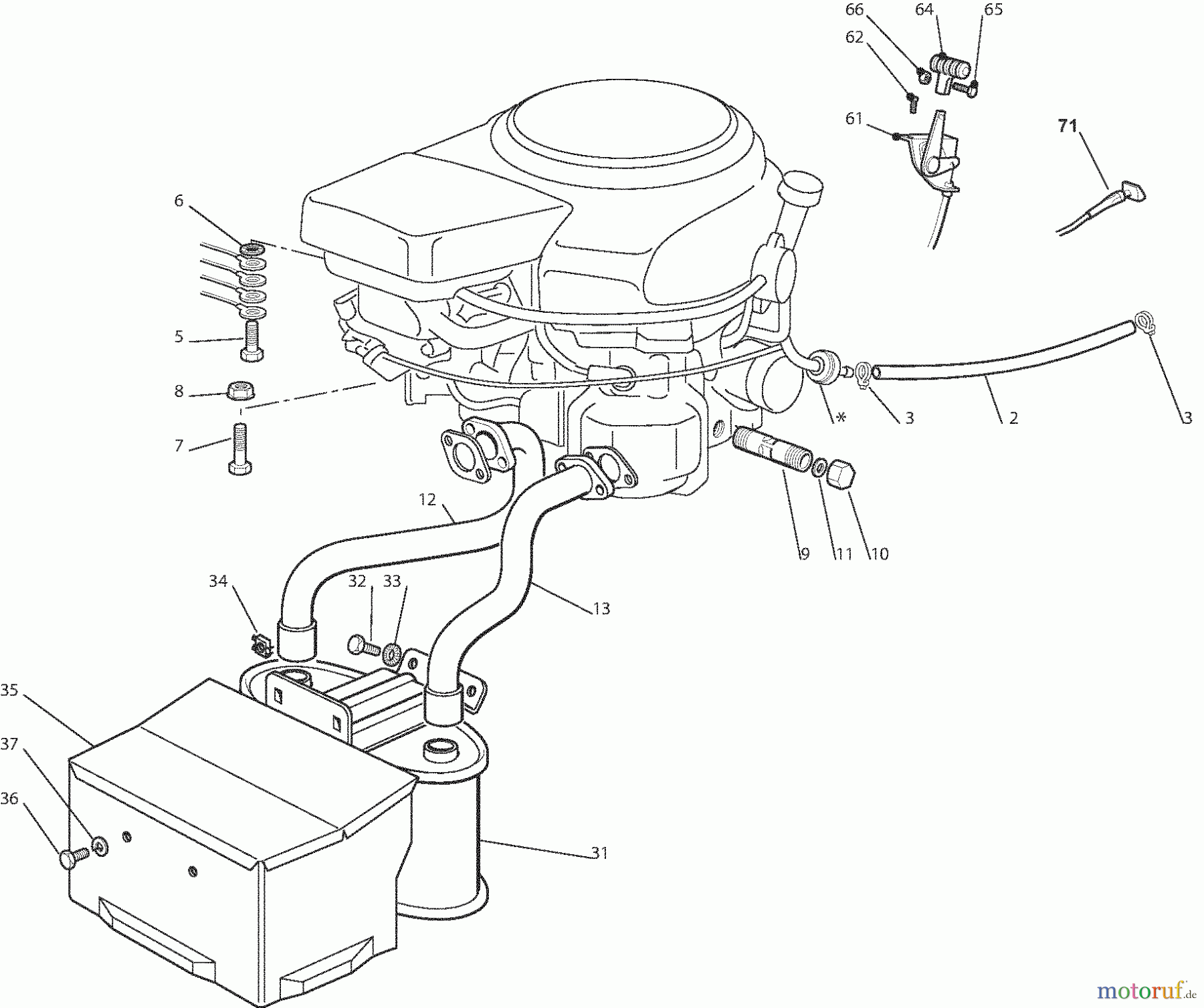 Dolmar Rasentraktoren TM-92.14 H2 TM-92.14 H2 (2013) 5c Motor