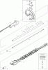 Dolmar Benzin MH2464DS Ersatzteile 1  Schaftrohr, Handgriff, Scherblatt kpl., Zubehör