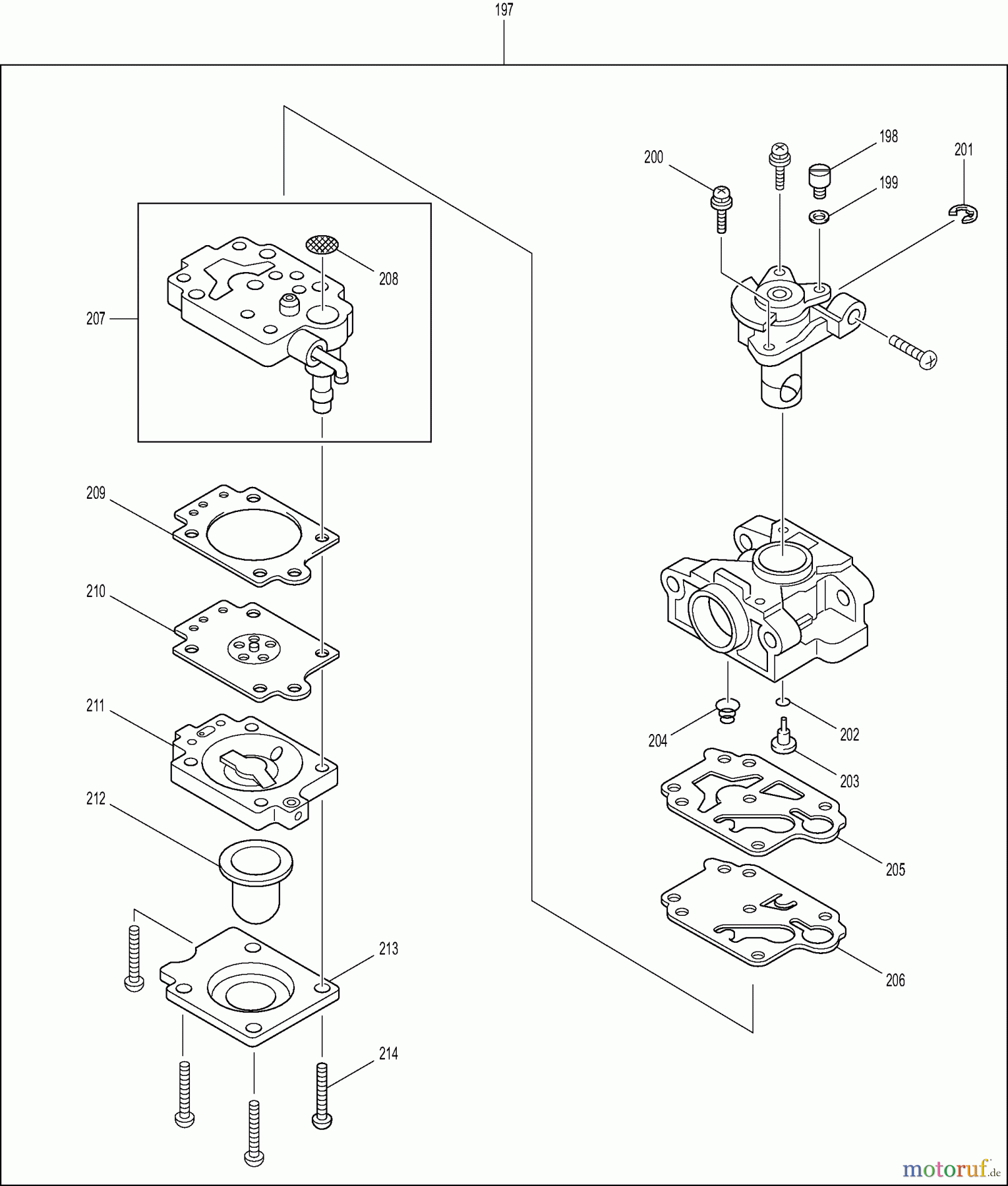 Dolmar Rasenkantenschneider PE-254.4 (USA) 4 Vergaser