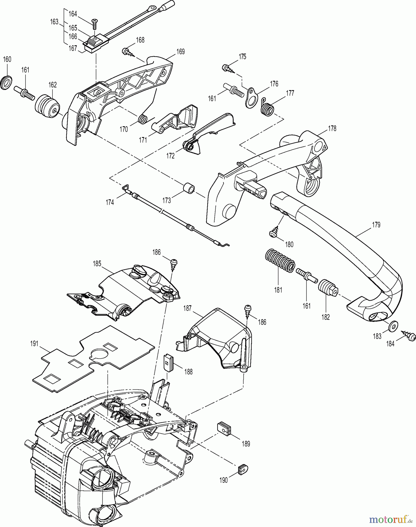  Dolmar Kettensägen Benzin Kettensäge PS-311 TH 6  Handgriffe