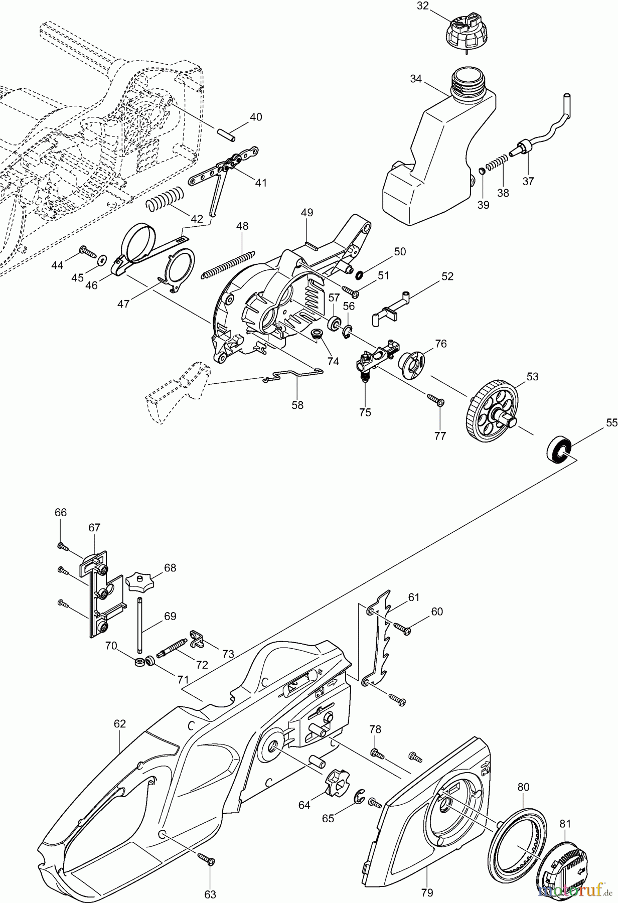  Dolmar Kettensägen Elektro Kettensäge ES39TLC 2  Ölpumpe, Kettenbremse, TLC