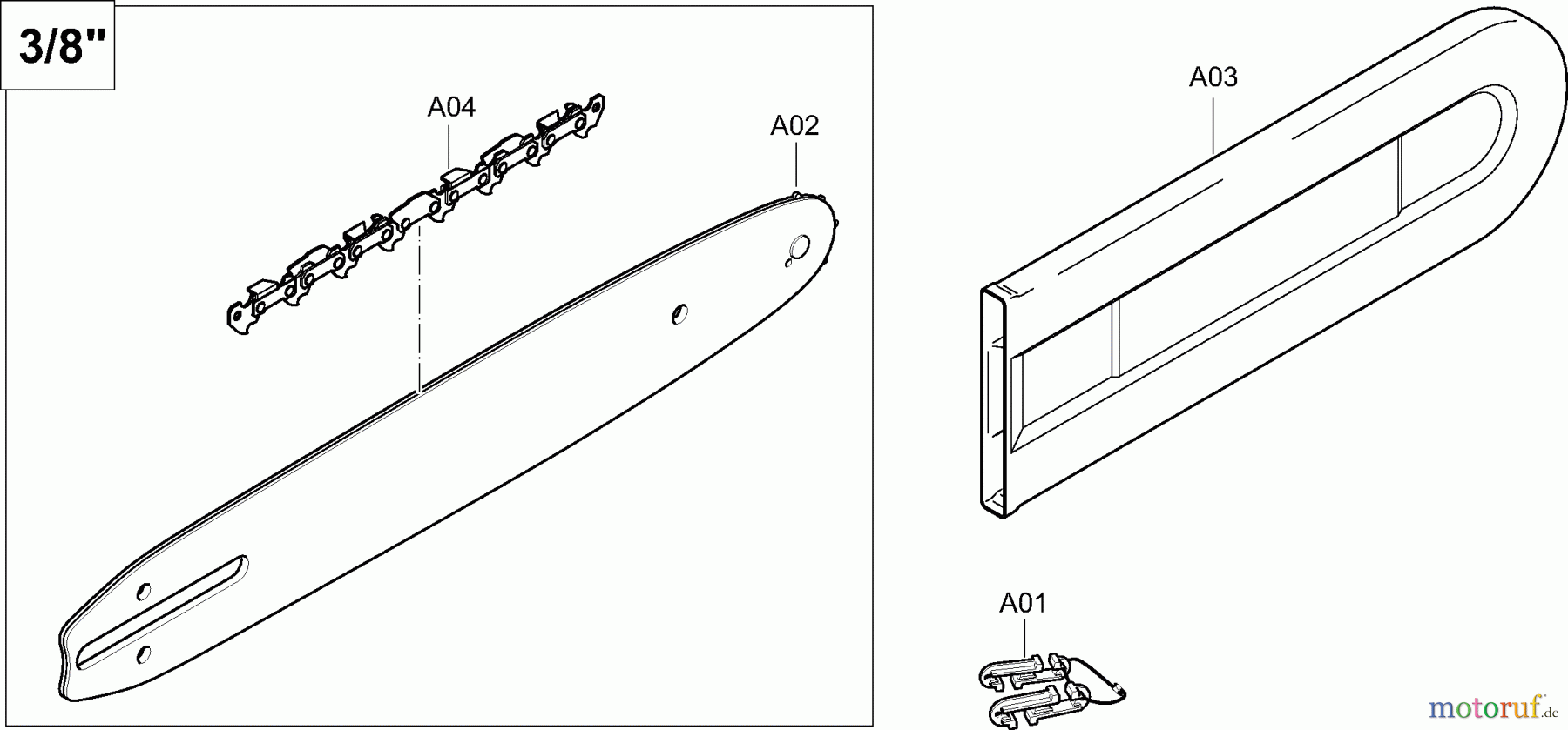Dolmar Kettensägen Elektro Kettensäge ES43TLC 3  Zubehör