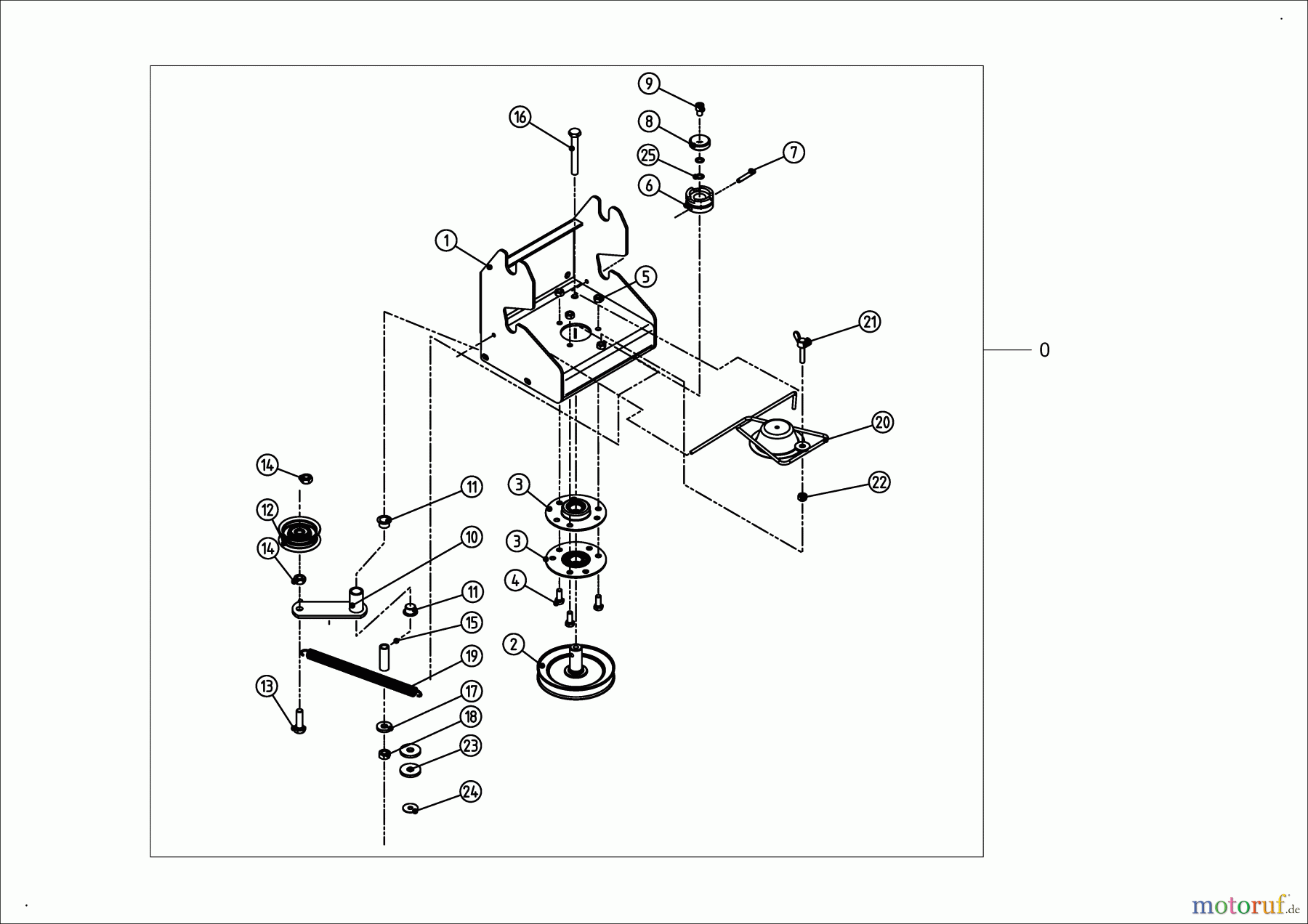 Dolmar Rasentraktoren Zubehör RS-120, TA-250, TK-420, TK-520, TS-125 10a Schnellwechsler mit/ohne Antrieb (2015=>)