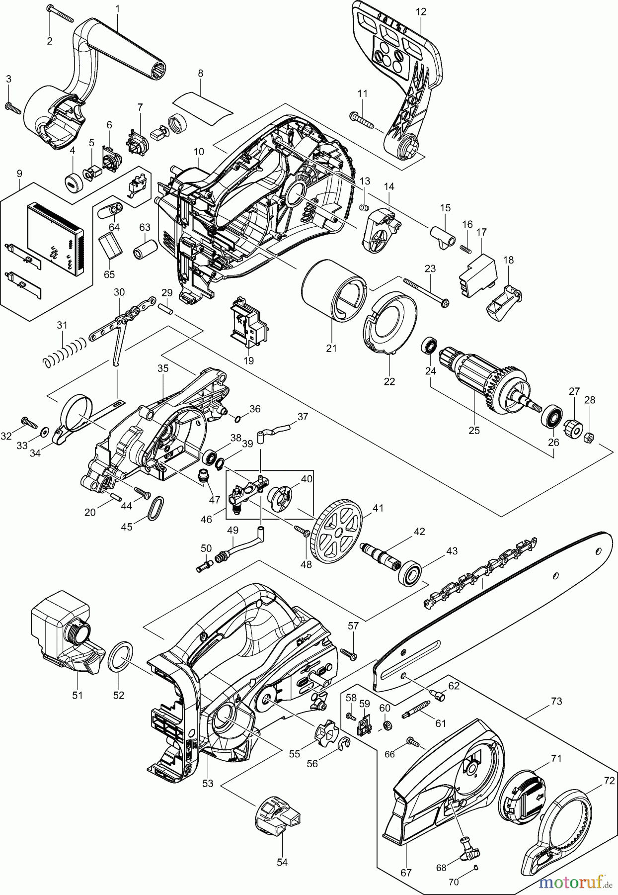  Dolmar Kettensägen Akku Kettensäge AS3731 1  AS-3731