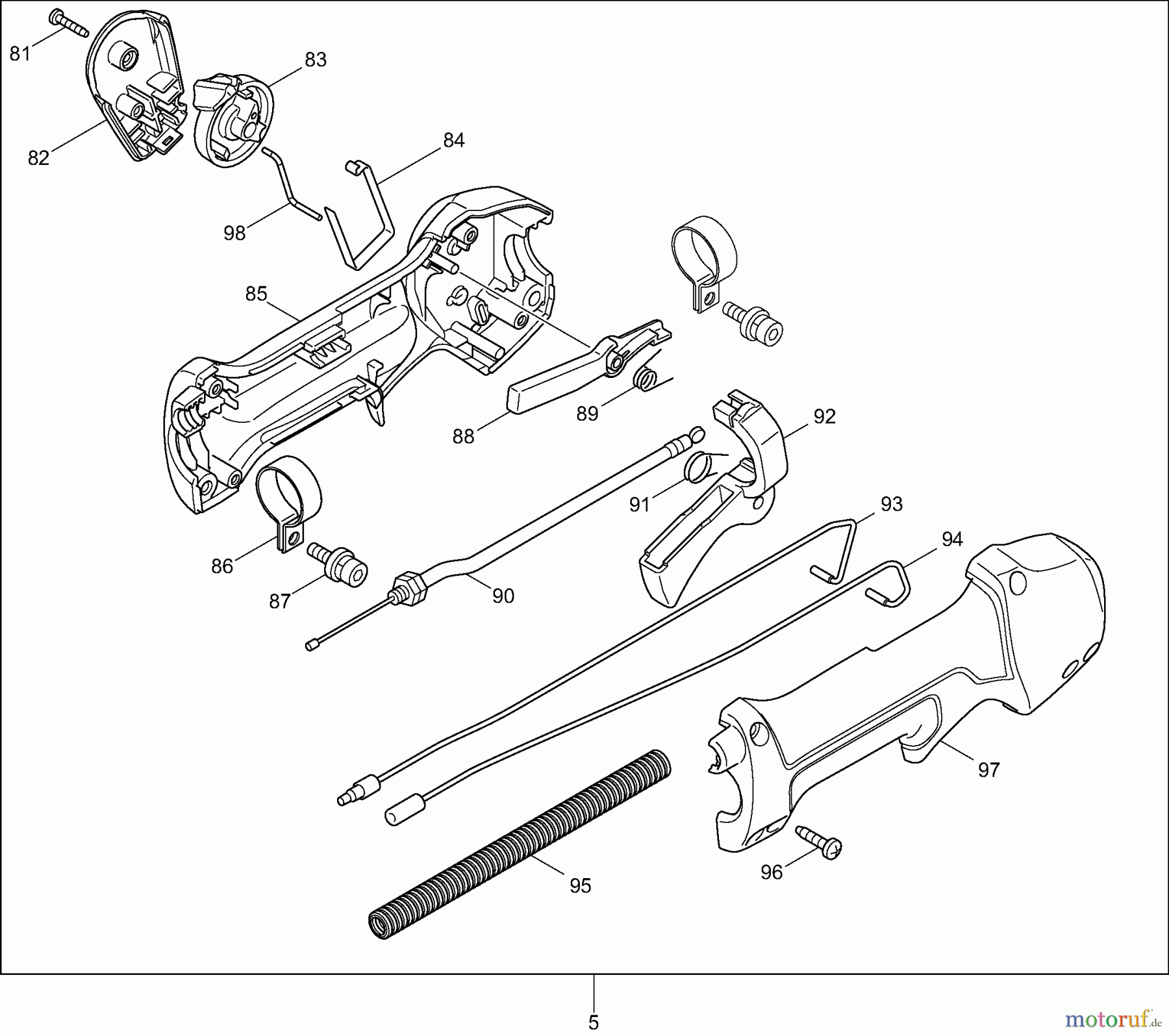  Dolmar Motorsensen & Trimmer Benzin 2-Takt MS34C 2  Bedienungshandgriff kpl.