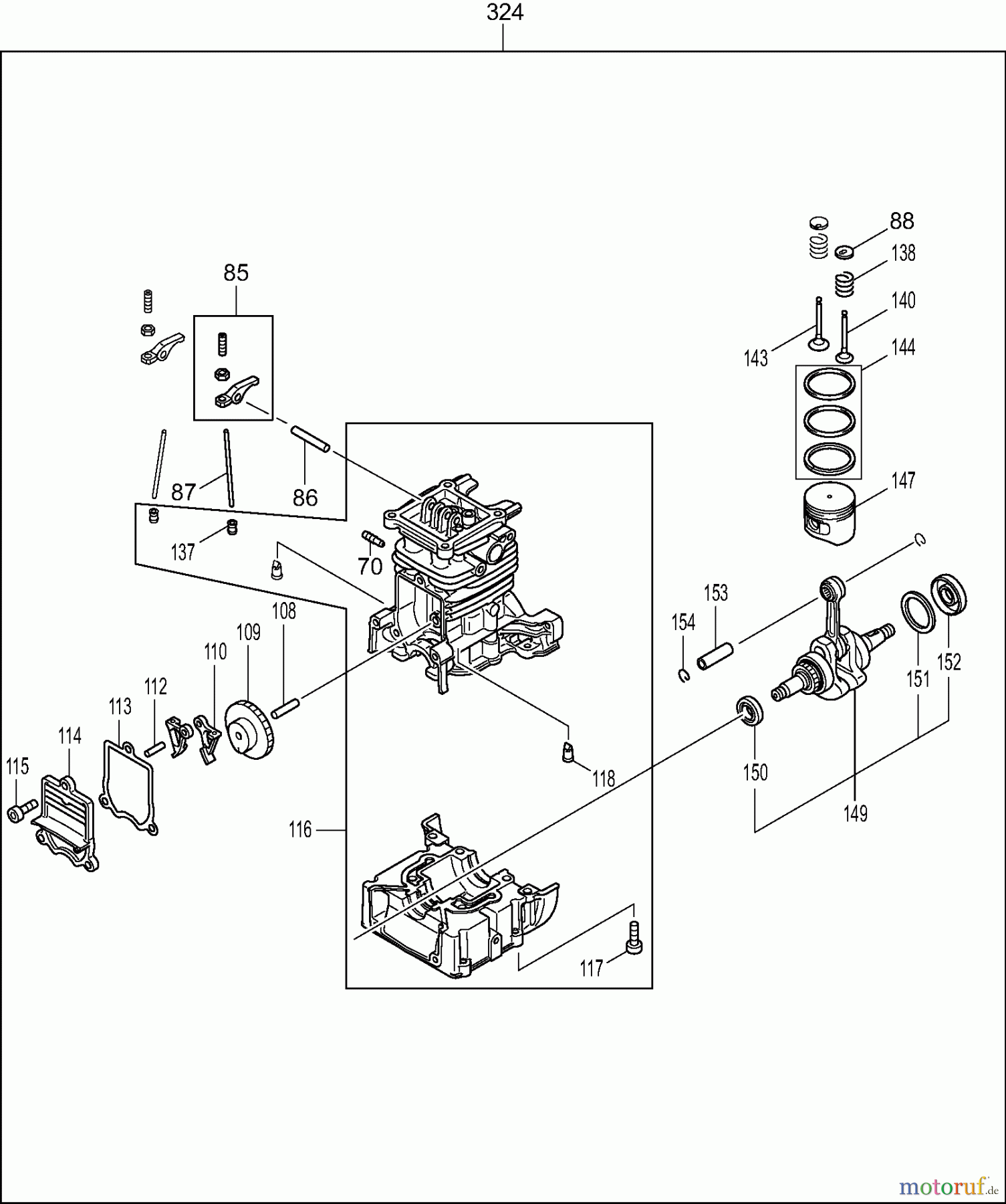 Dolmar Heckenscheren Benzin MH2464DF 4 Motor