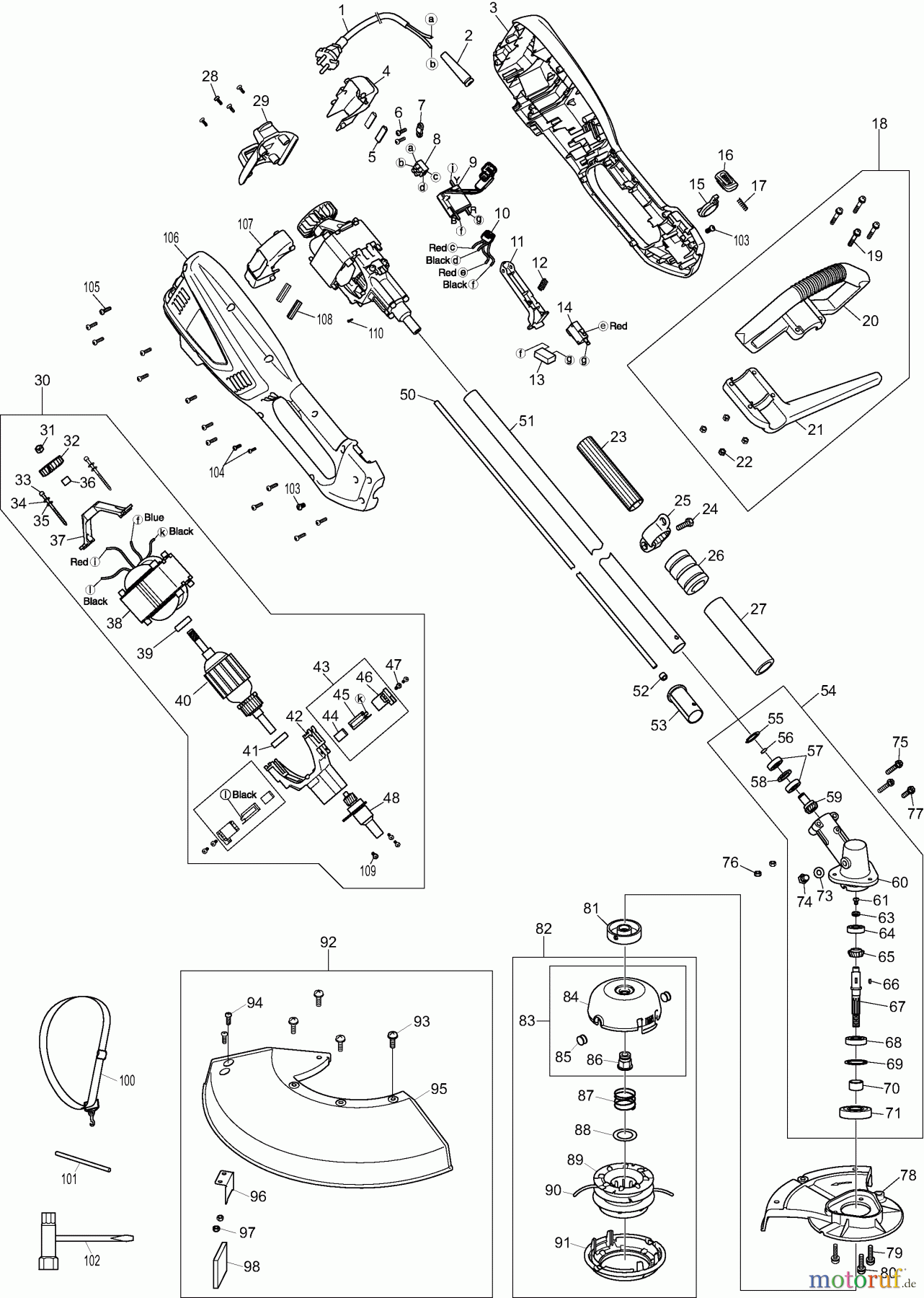 Dolmar Motorsensen & Trimmer Elektro ET110C 1 ET-110 C, UR3502