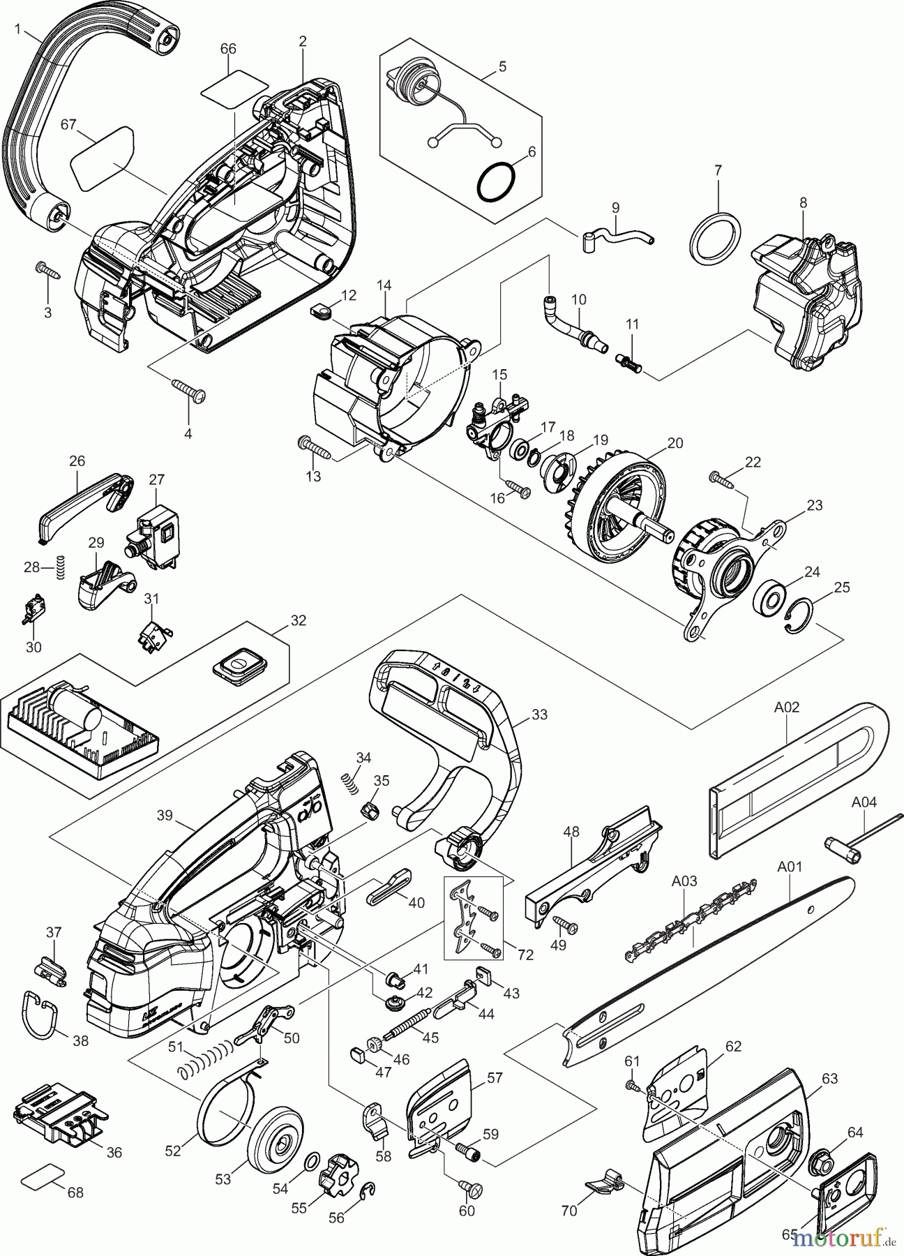  Dolmar Kettensägen Akku Kettensäge AS1925C 2  AS1925C