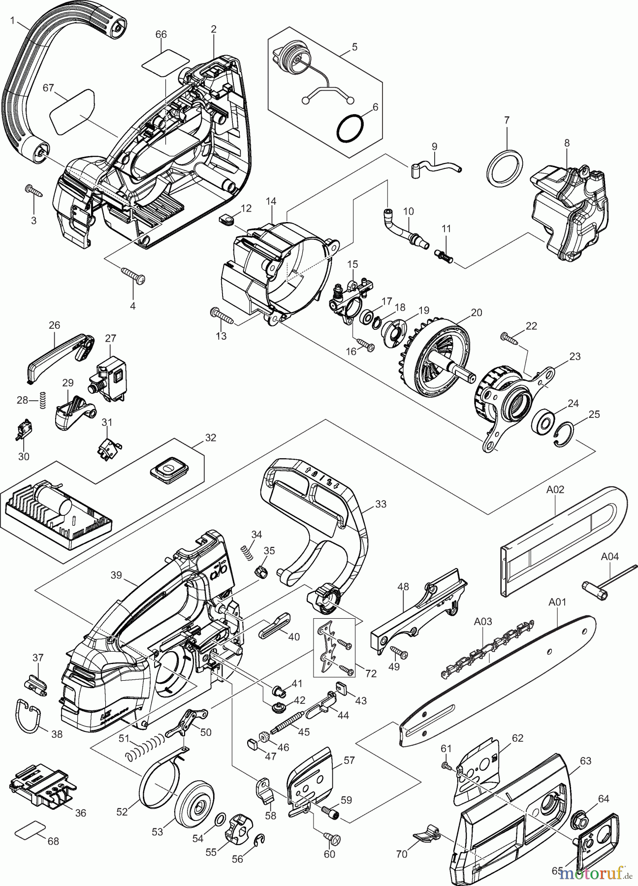  Dolmar Kettensägen Akku Kettensäge AS1925 1  AS1925Z