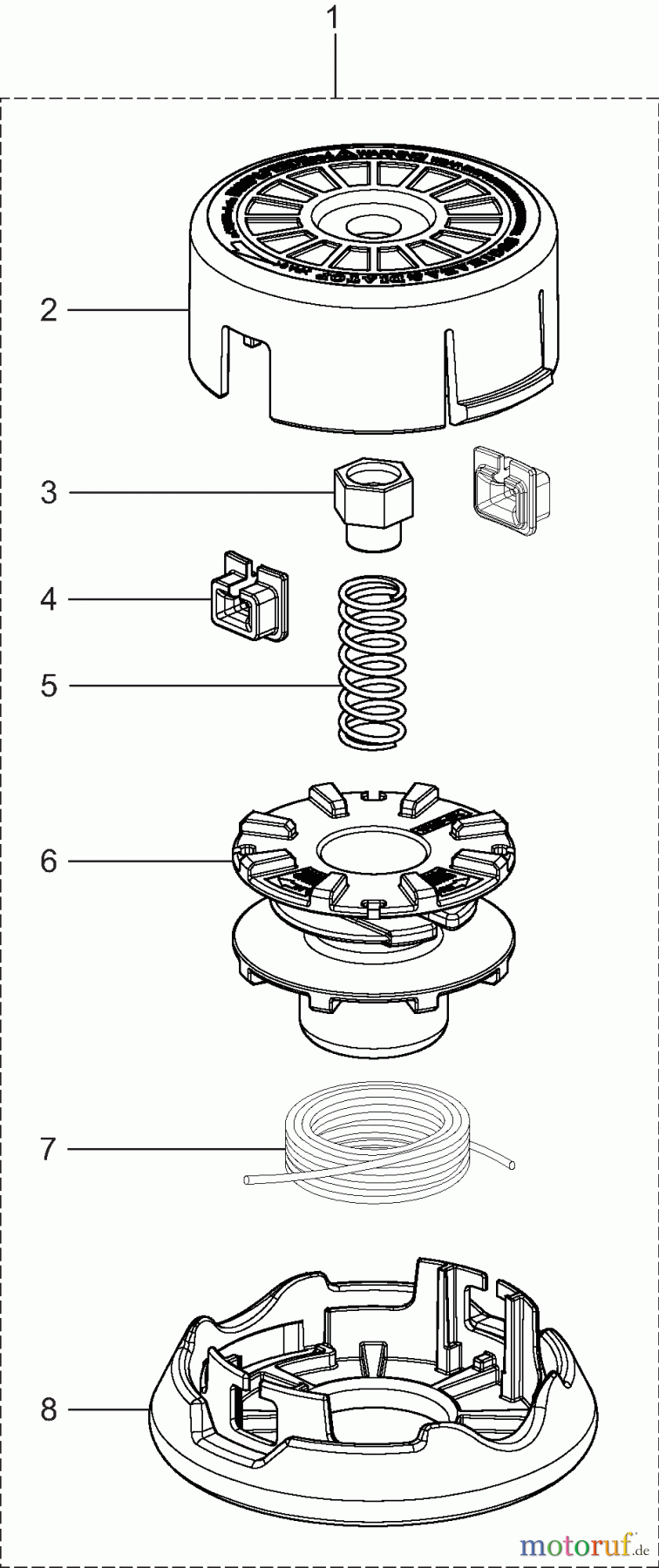  Dolmar Motorsensen & Trimmer Zubehör Fadenköpfe DOLMAR 3p  Tap&Go 123235-7