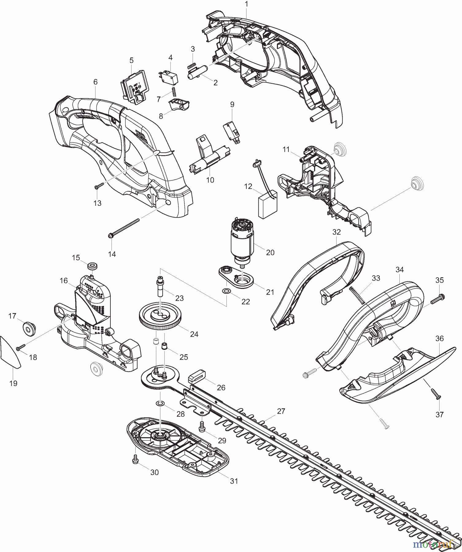 Dolmar Heckenscheren Akku AH1853H 1 AH1853H, DUH523