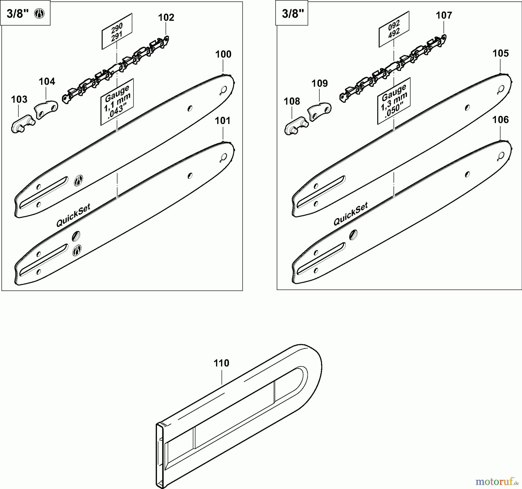 Dolmar Kettensägen Elektro Kettensäge ES-42 A 3  Sägeschienen, Sägeketten, Werkzeug