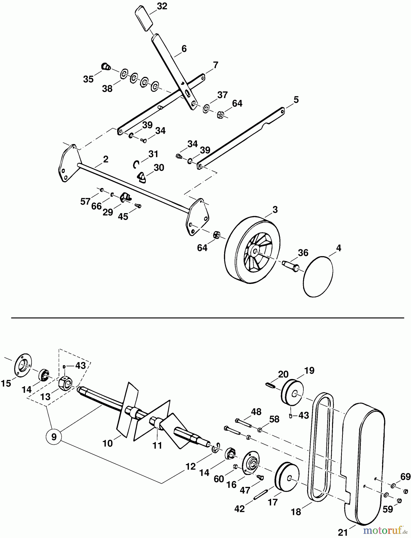 Dolmar Vertikutierer Benzin PV-4035 7 RÄDER, FAHRWERKVERSTELLUNG, MESSER