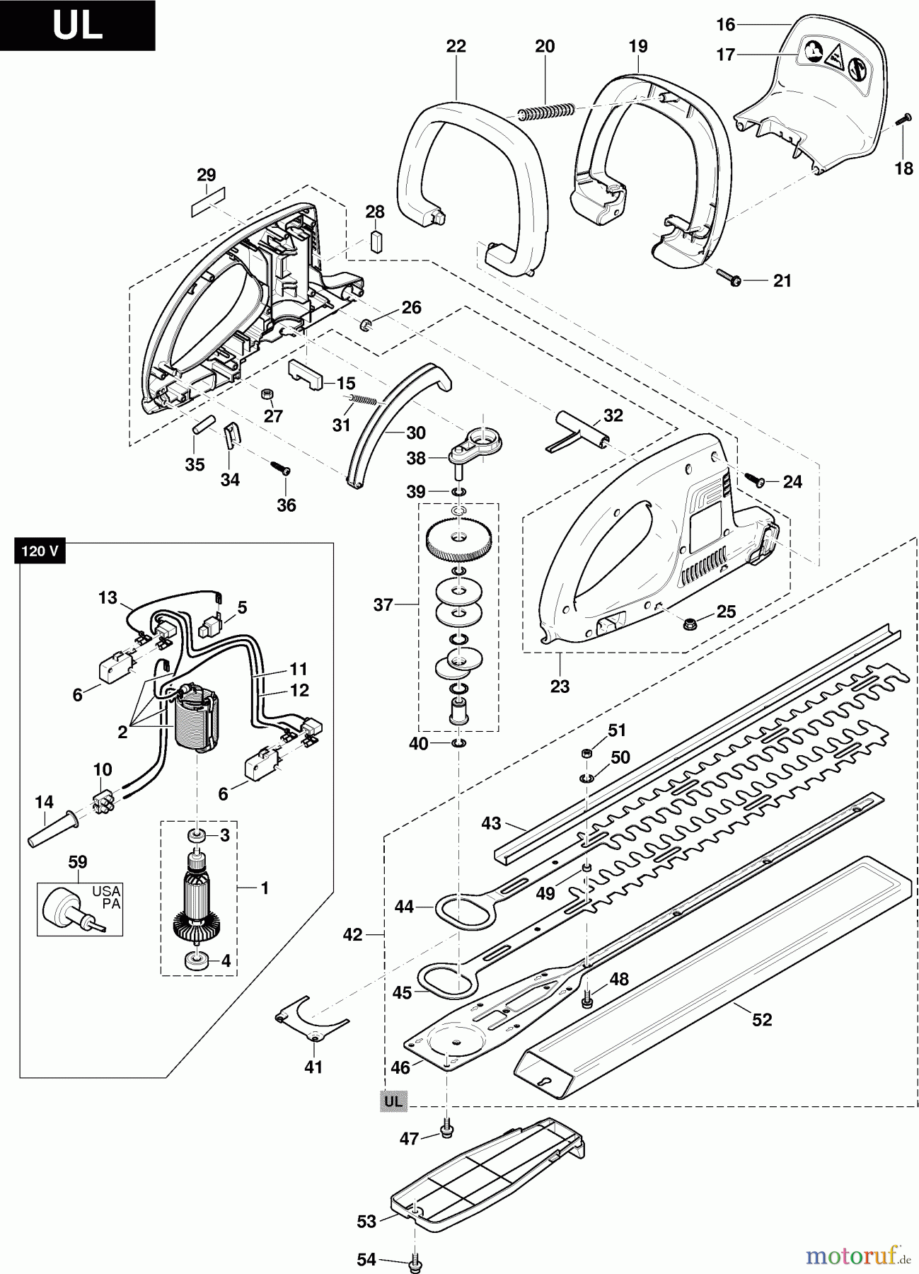  Dolmar Heckenscheren Elektro HT-155 3  USA-CDN