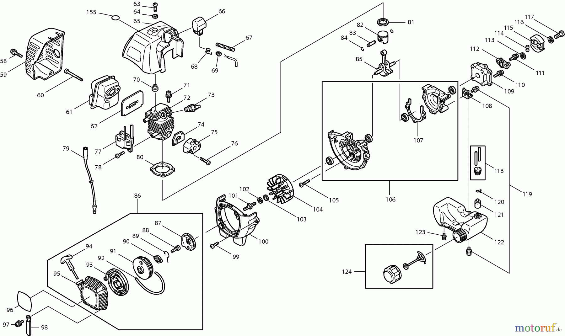 Dolmar Heckenscheren Benzin HT2556D 2 Motor HT2556D