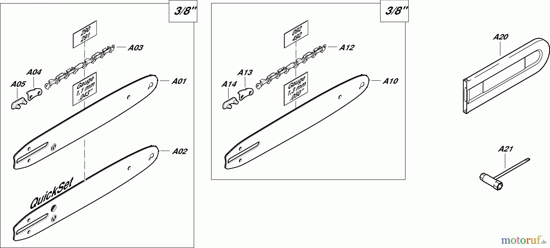  Dolmar Kettensägen Benzin Kettensäge PS-4 7  Sägeschienen, Sägeketten, Werkzeug
