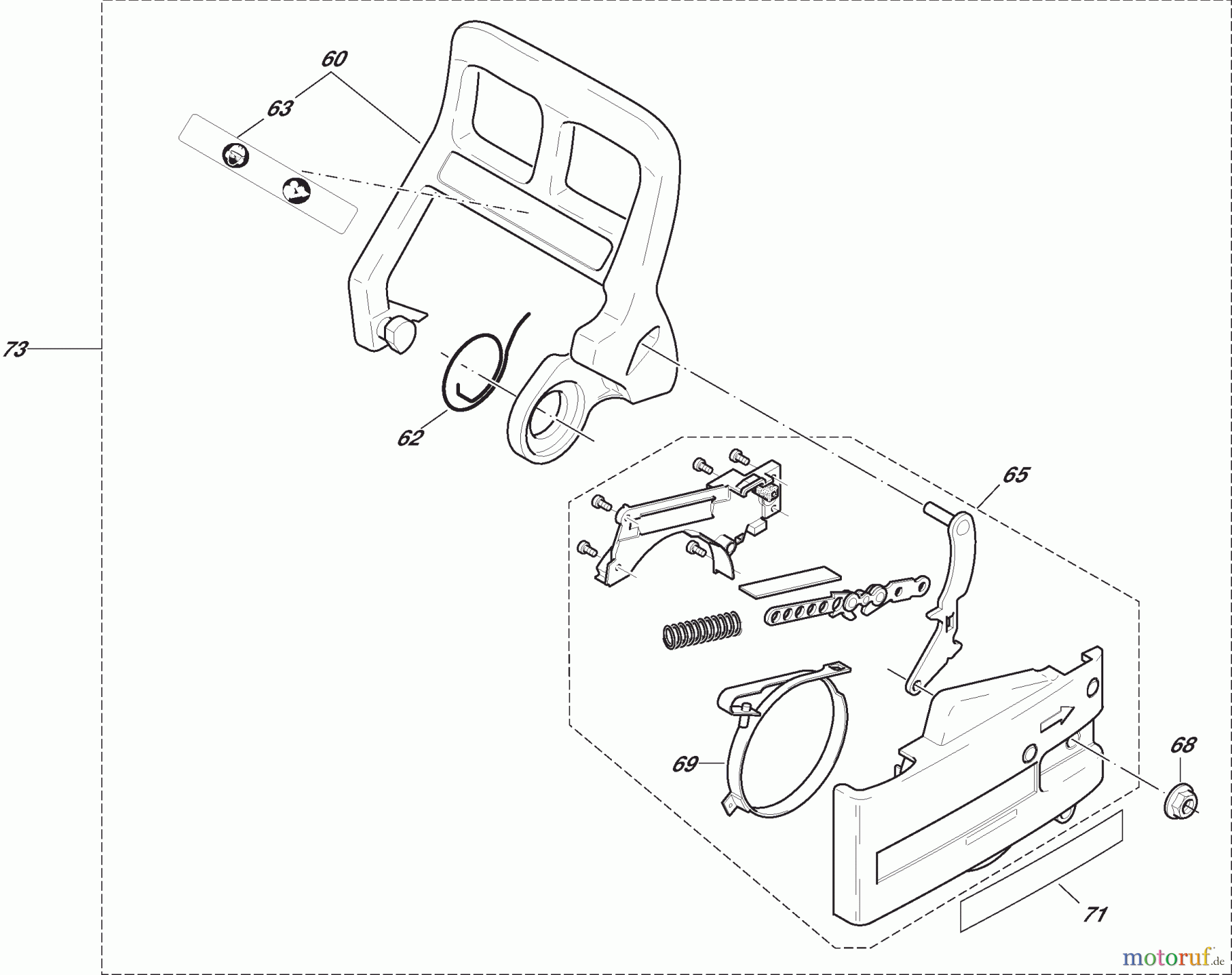  Dolmar Kettensägen Benzin Kettensäge PS-411 3  Kettenbremse