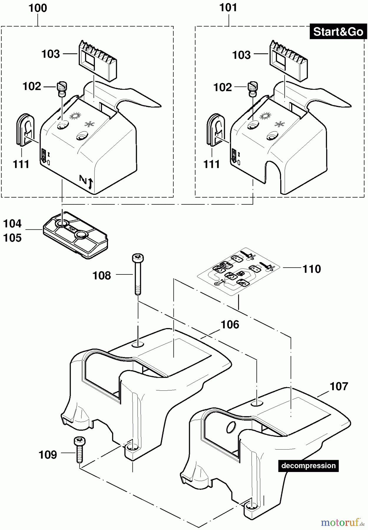 Dolmar Kettensägen Benzin Kettensäge PS-33 5  Abdeckhaube
