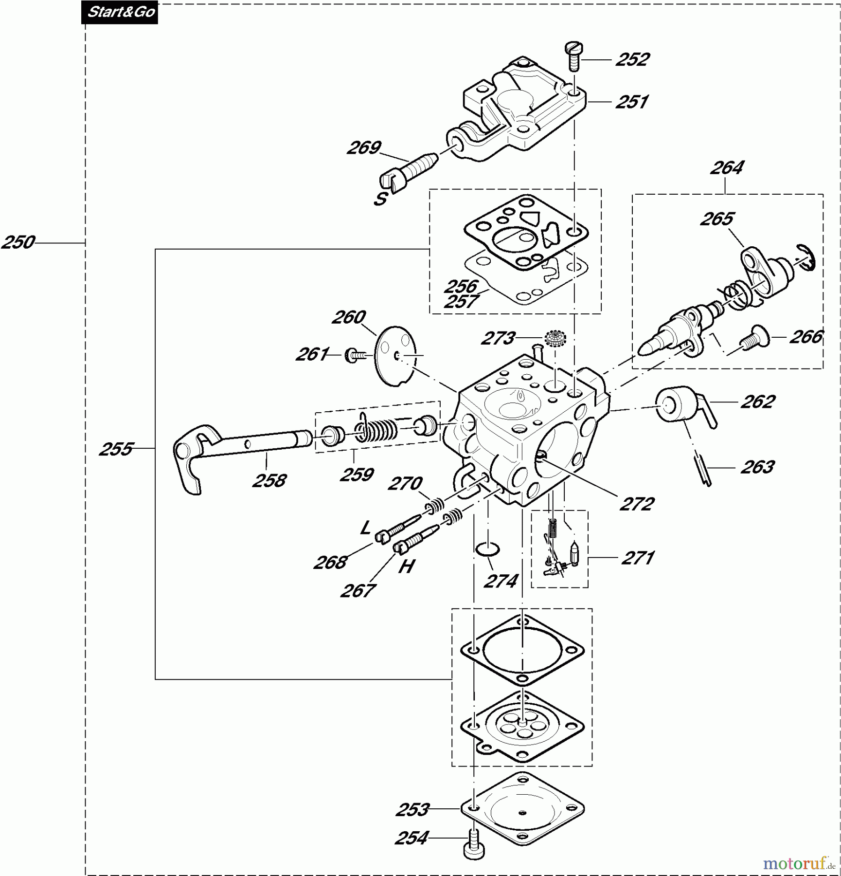  Dolmar Kettensägen Benzin Kettensäge PS-344 9  Vergaser