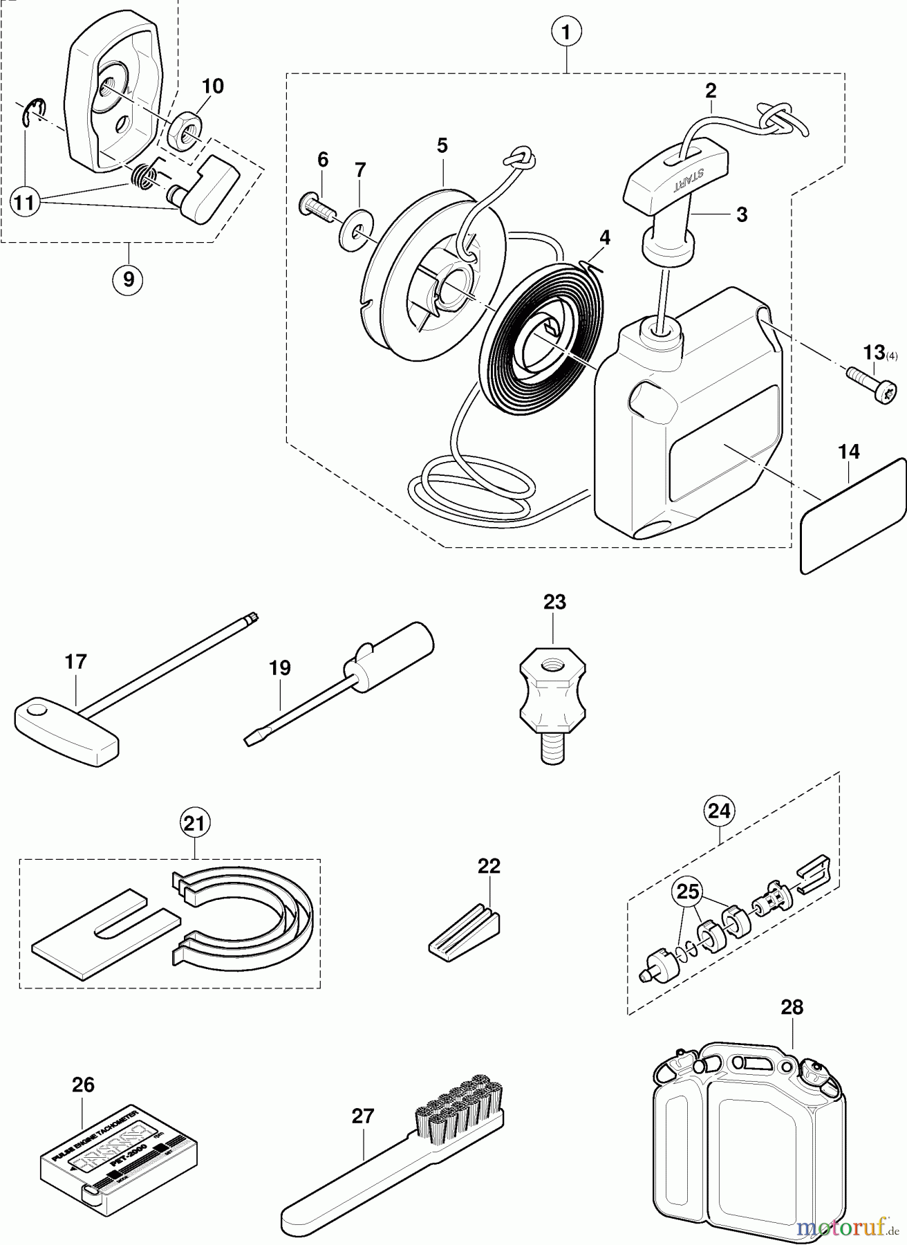 Dolmar Diverses Flugmotoren FM-45 4 Zubehör