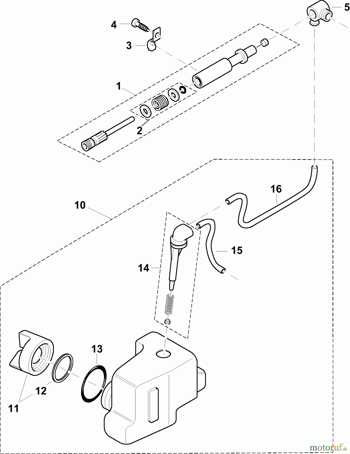 Dolmar Kettensägen Elektro Kettensäge ES-160 4  Öltank, Ölpumpe