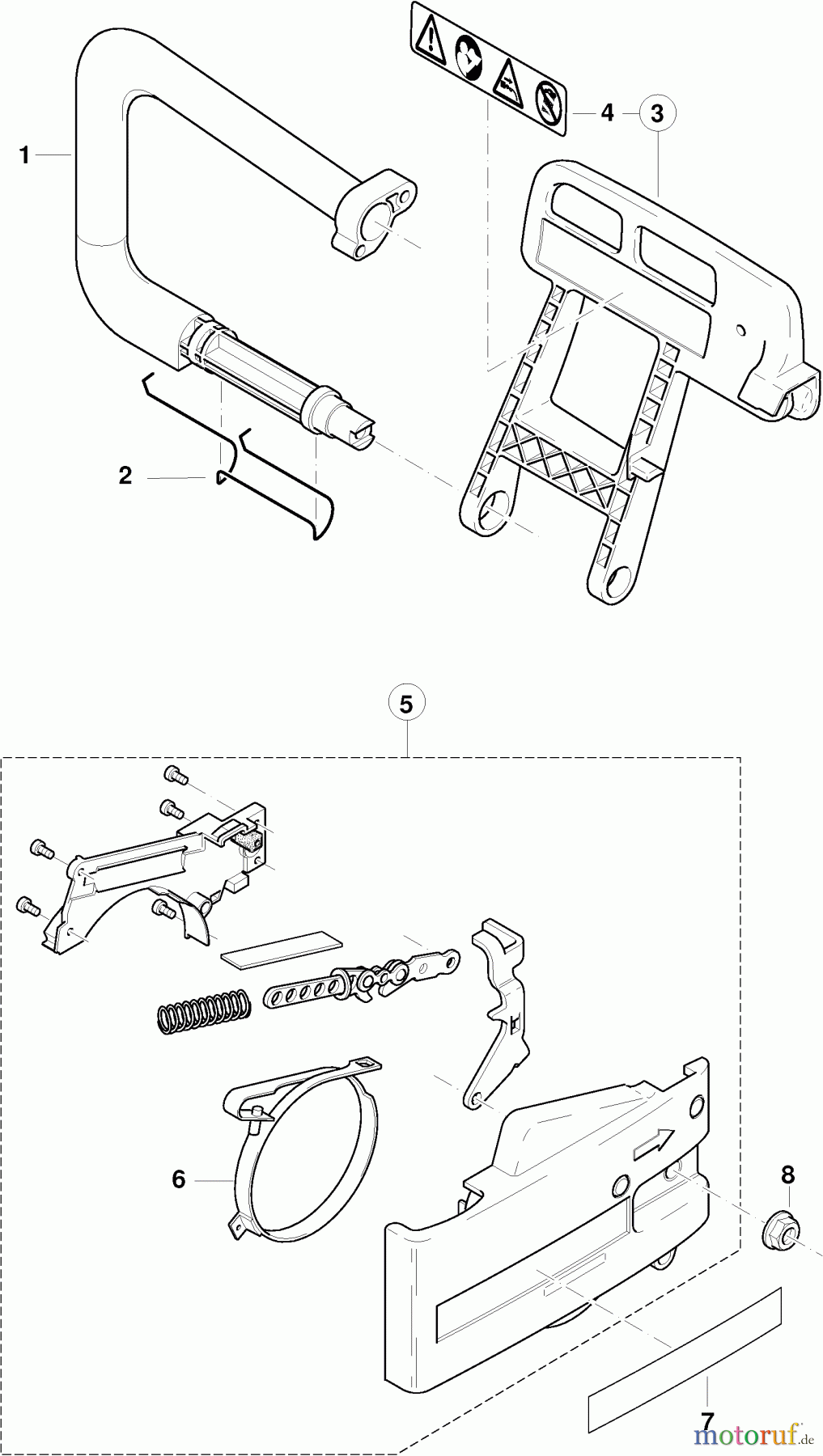  Dolmar Kettensägen Elektro Kettensäge ES-140 5  Bügelgriff, Handschutz, Kettenbremse