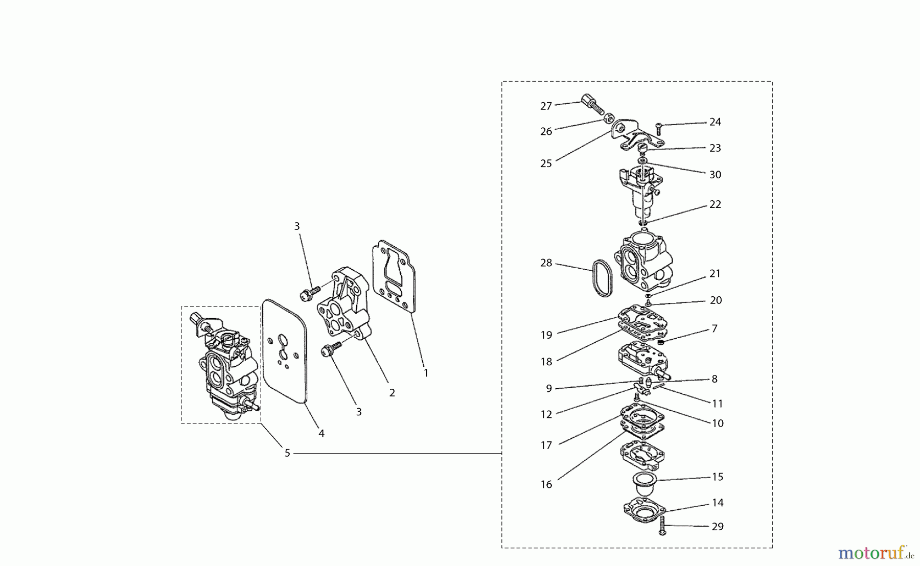 Dolmar Motorsensen & Trimmer Benzin 2-Takt MS-260 C 5 Vergaser