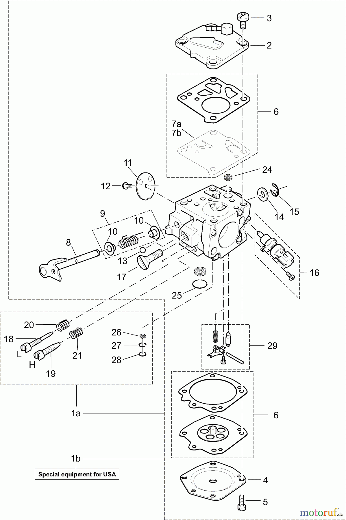  Dolmar Kettensägen Benzin Kettensäge PS-6000 i H 8  Vergaser