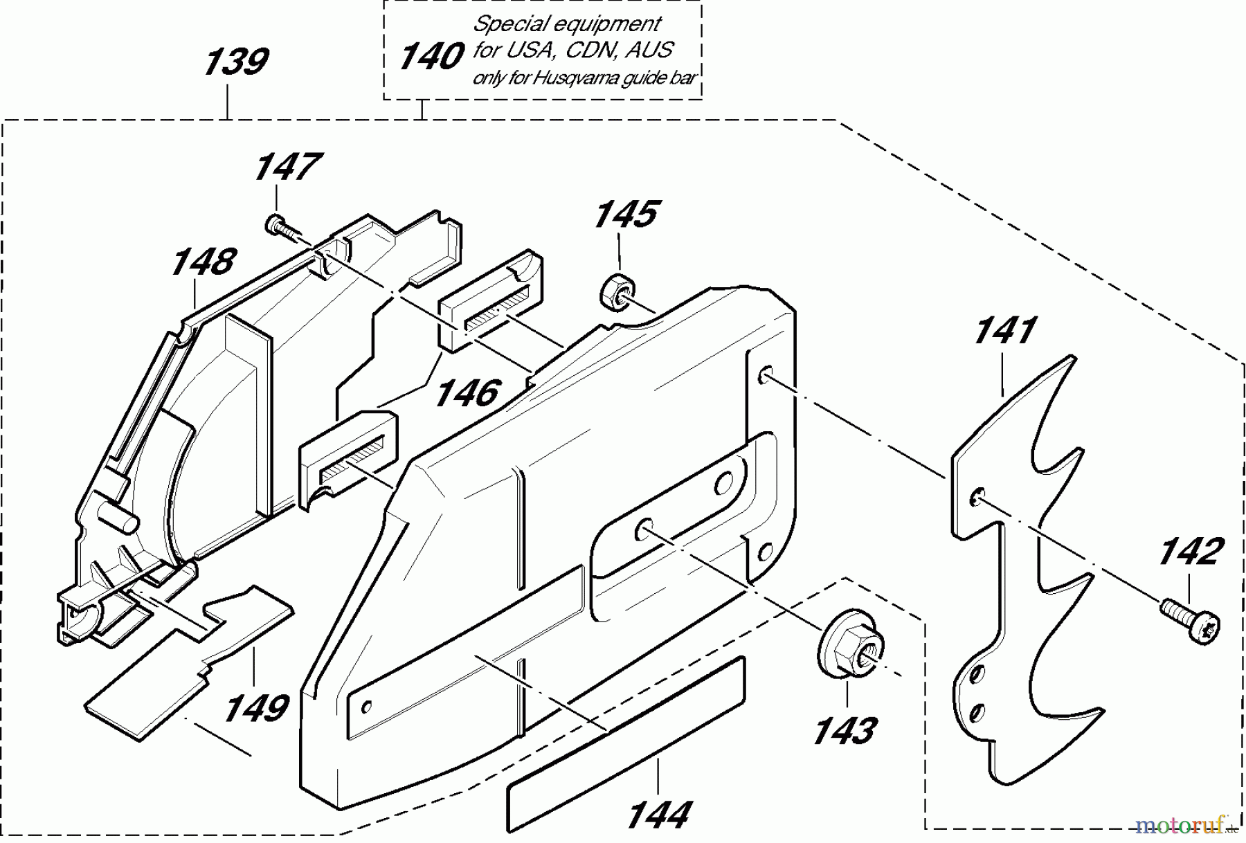  Dolmar Kettensägen Benzin Kettensäge PS9010 7  Kettenradschutz