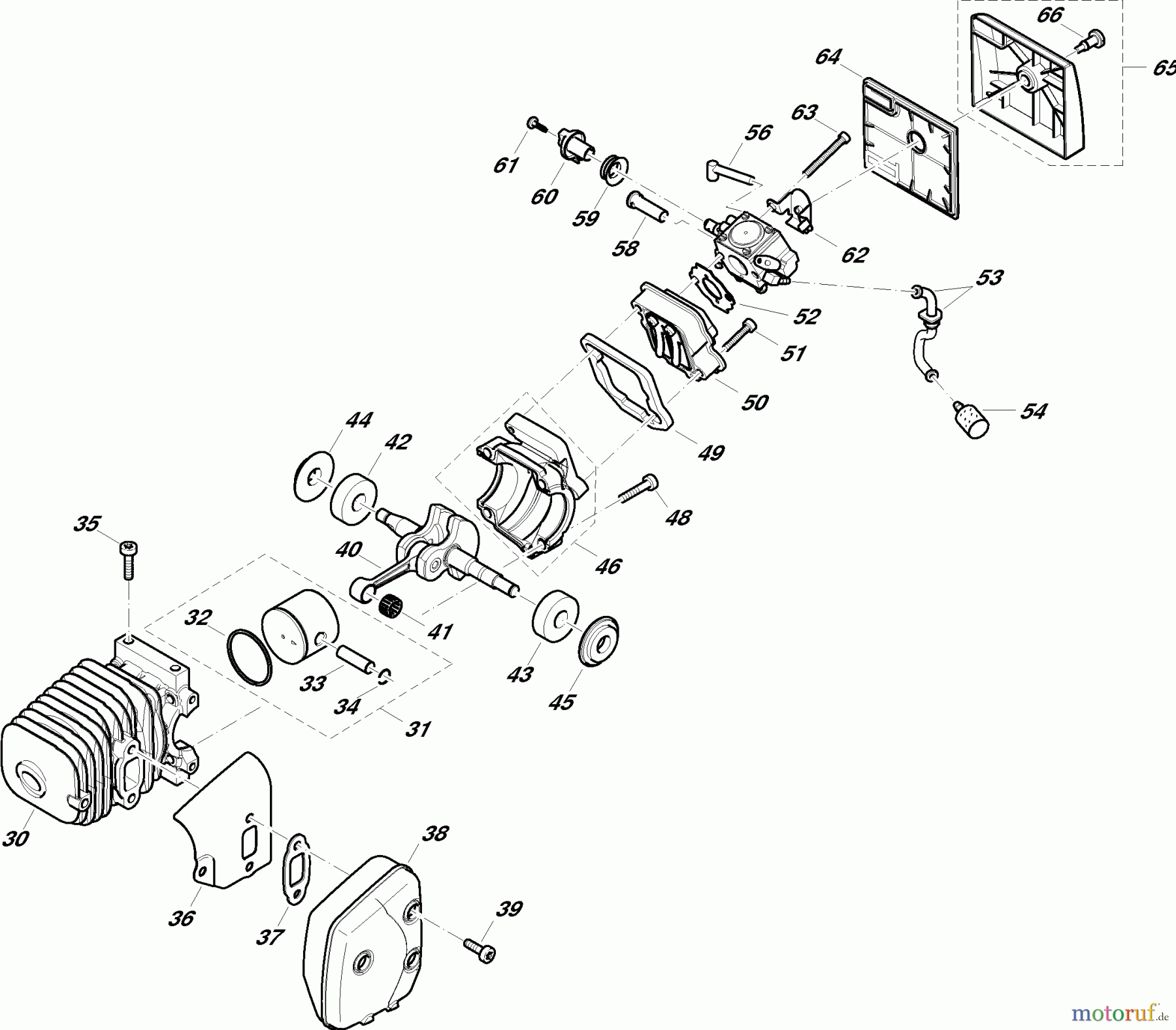  Dolmar Kettensägen Benzin Kettensäge PS-3400 2  Zylinder, Luftfilter, Schalldämpfer