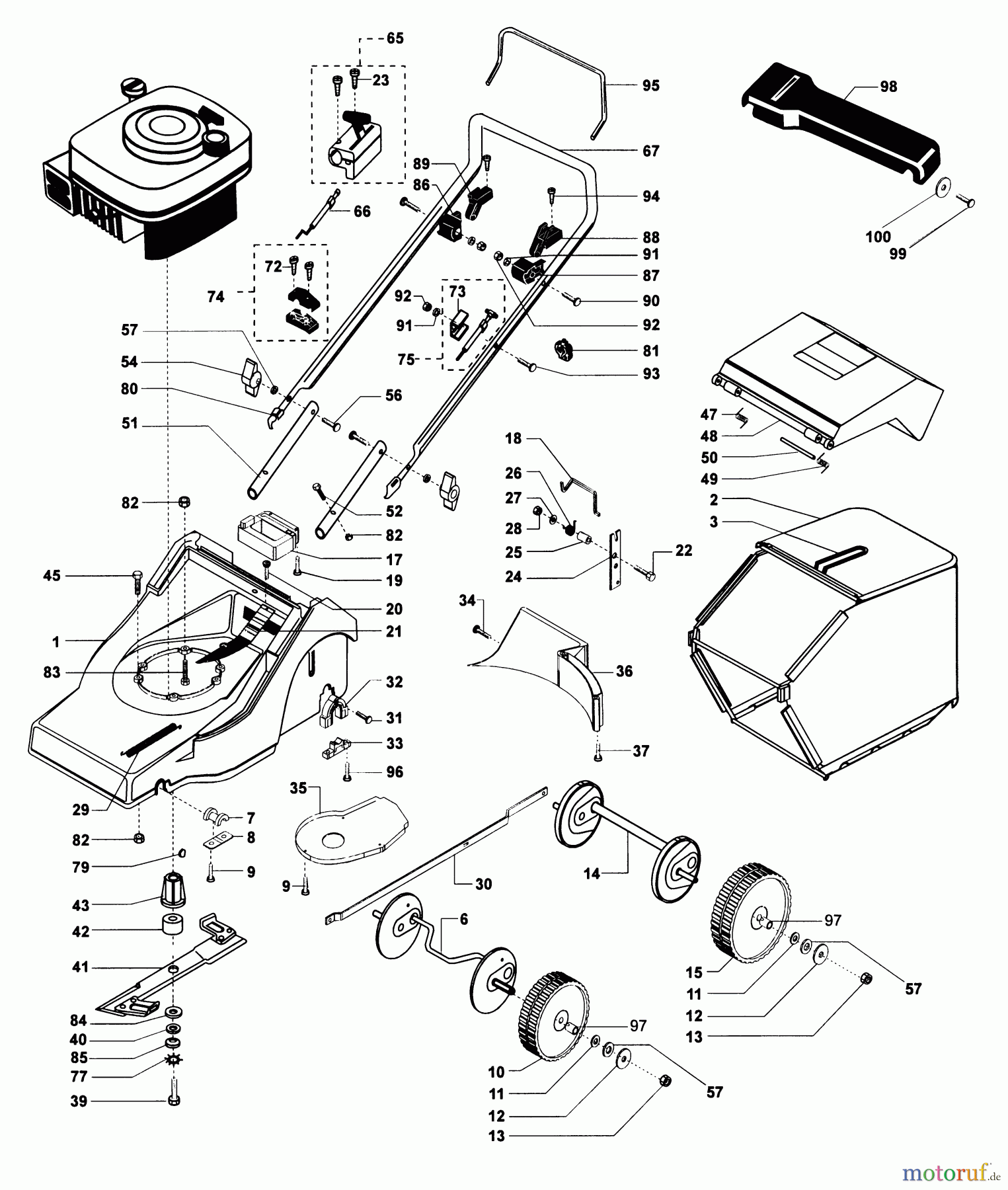 Dolmar Rasenmäher Benzin PM-4645 PM-4645 (1997-2000) 7 PM-4645