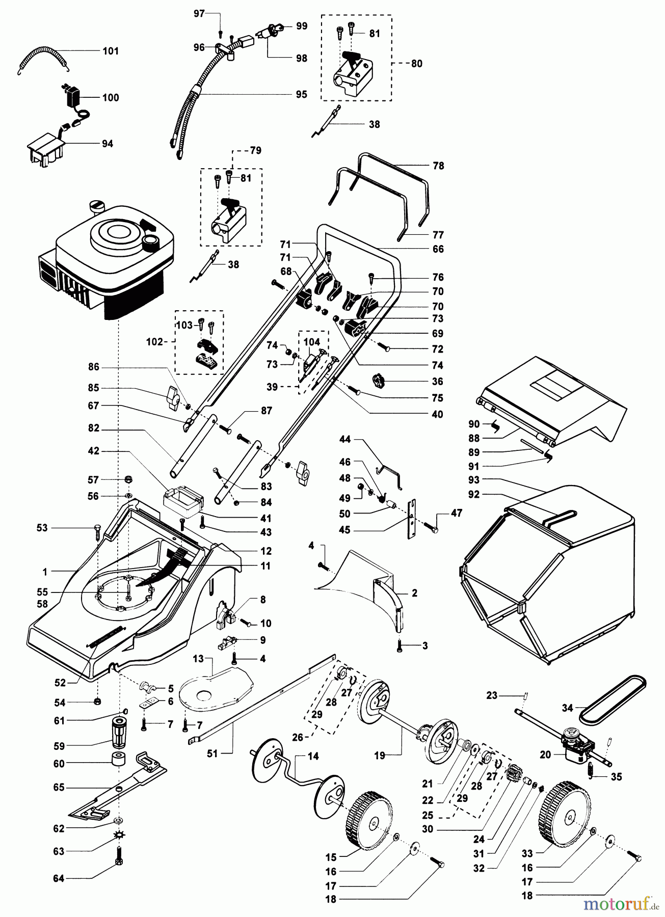  Dolmar Rasenmäher Benzin PM-4645 SE PM-4645 SE (1997-2000) 8a  PM-4645 SE (1997)