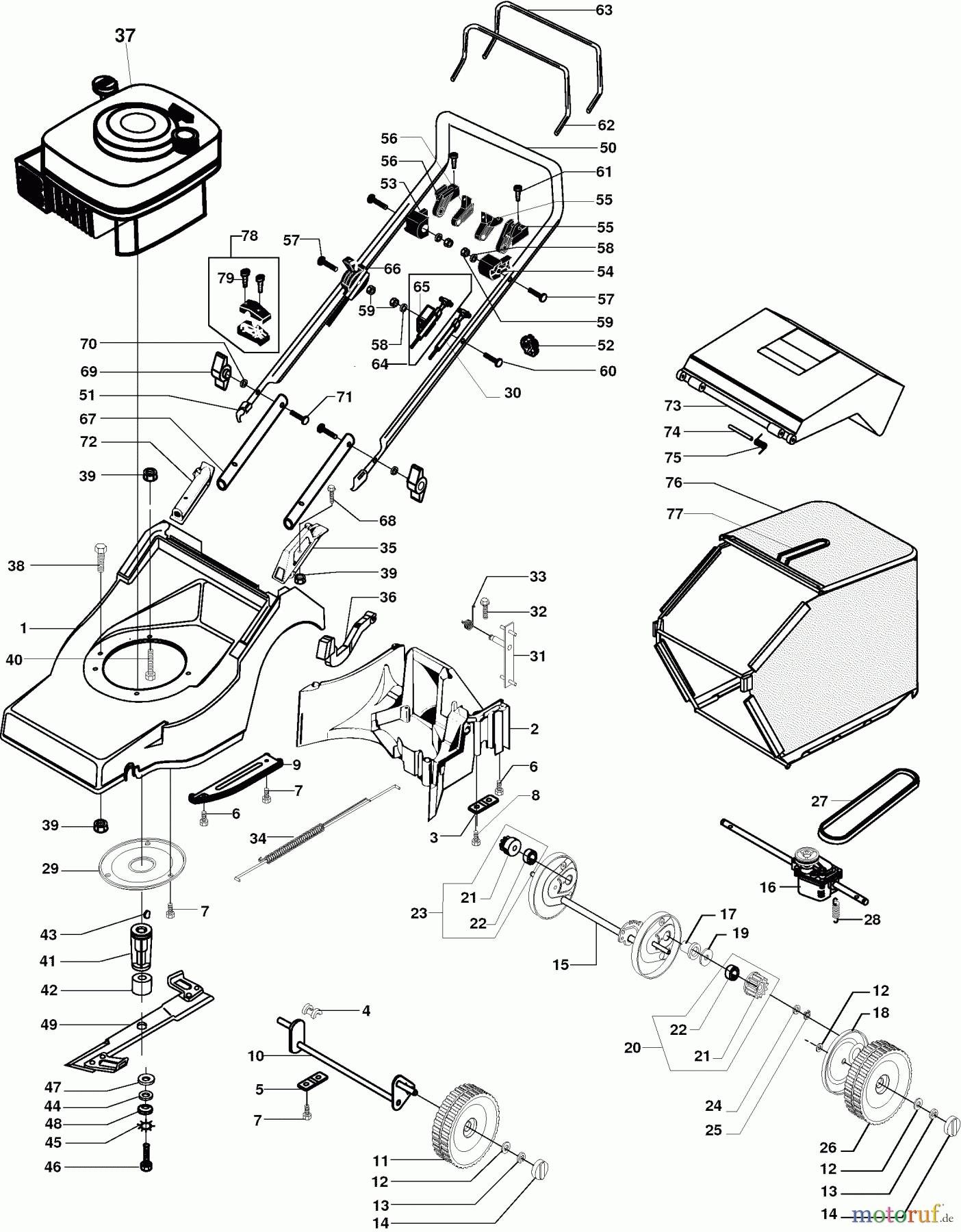  Dolmar Rasenmäher Benzin PM-4045 S PM-4045 S (2001) 5  PM-4045 S