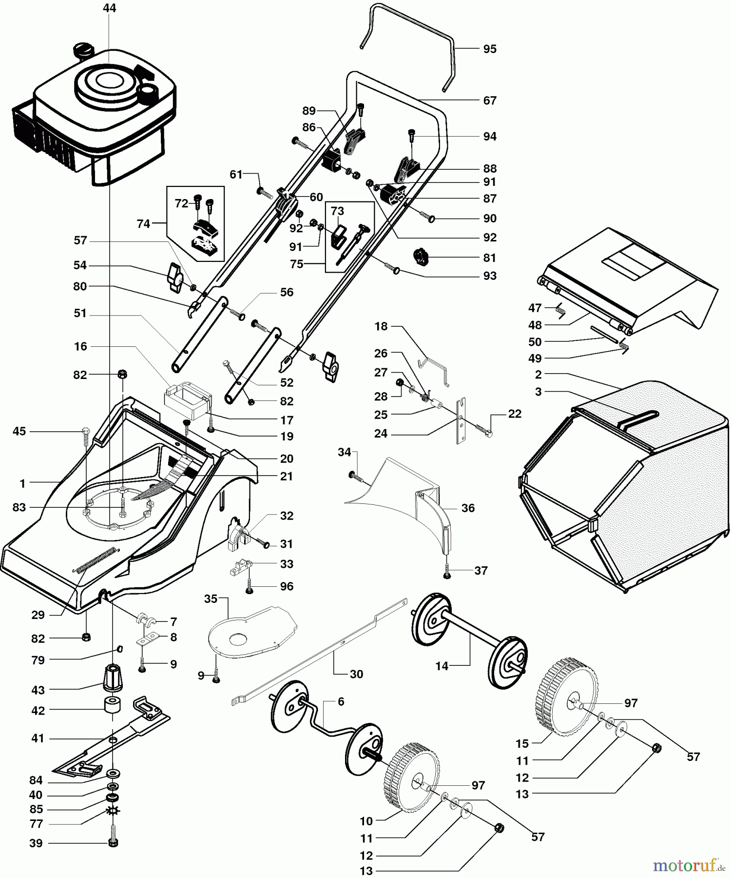 Dolmar Rasenmäher Benzin PM-4645 PM-4645 (2001) 7 PM-4645