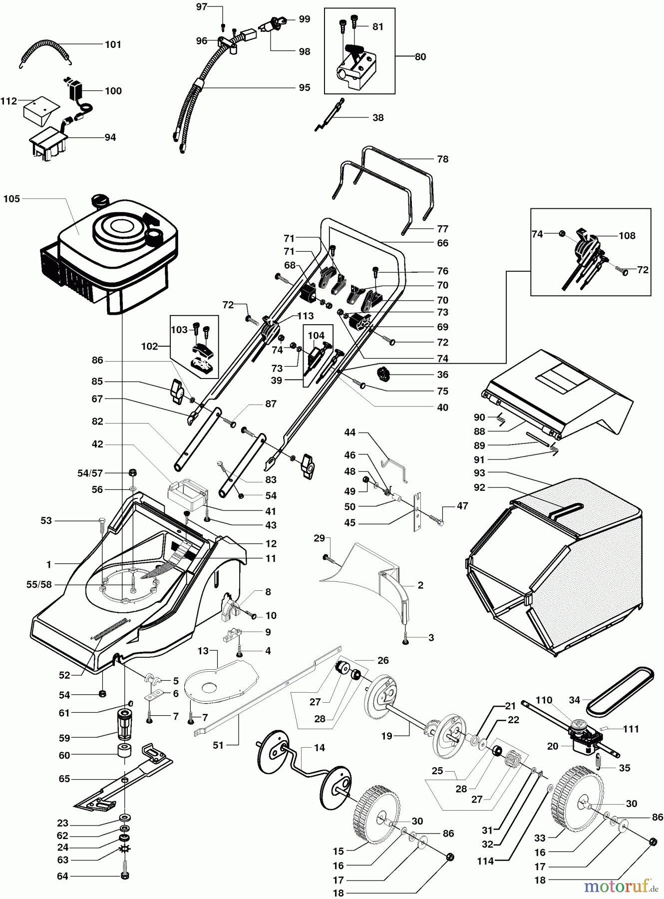 Dolmar Rasenmäher Benzin PM-4645 S2 PM-4645 S2 (2001) 8 PM-4645 S2