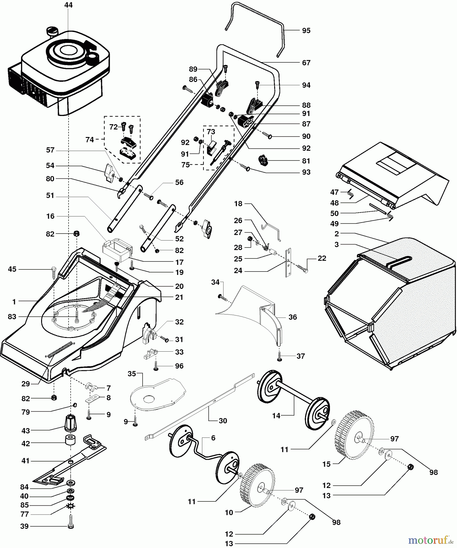 Dolmar Rasenmäher Benzin PM-4645 PM-4645 (2002) 7 PM-4645