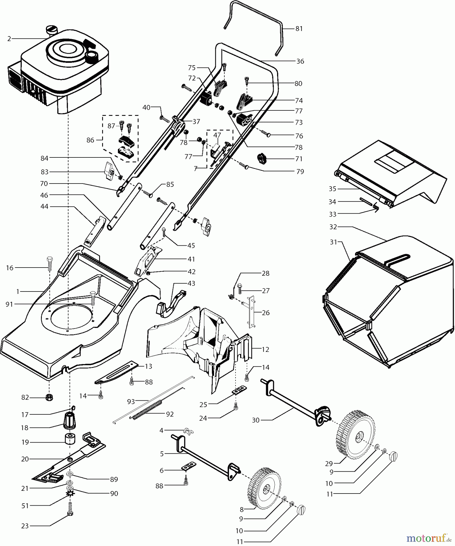  Dolmar Rasenmäher Benzin PM-4055 PM-4055 (2004) 4  PM-4055