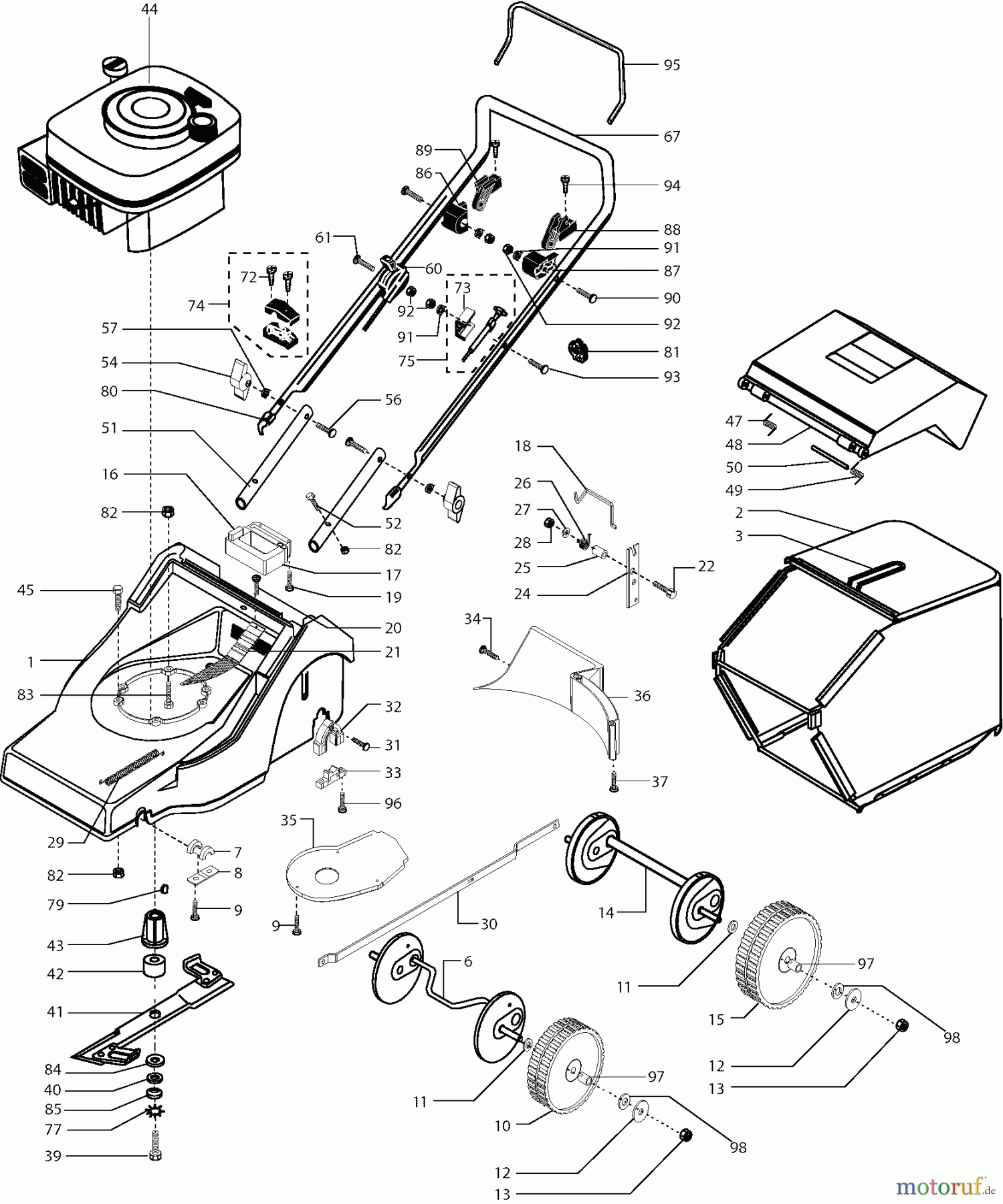 Dolmar Rasenmäher Benzin PM-4655 PM-4655 (2003) 7 PM-4655