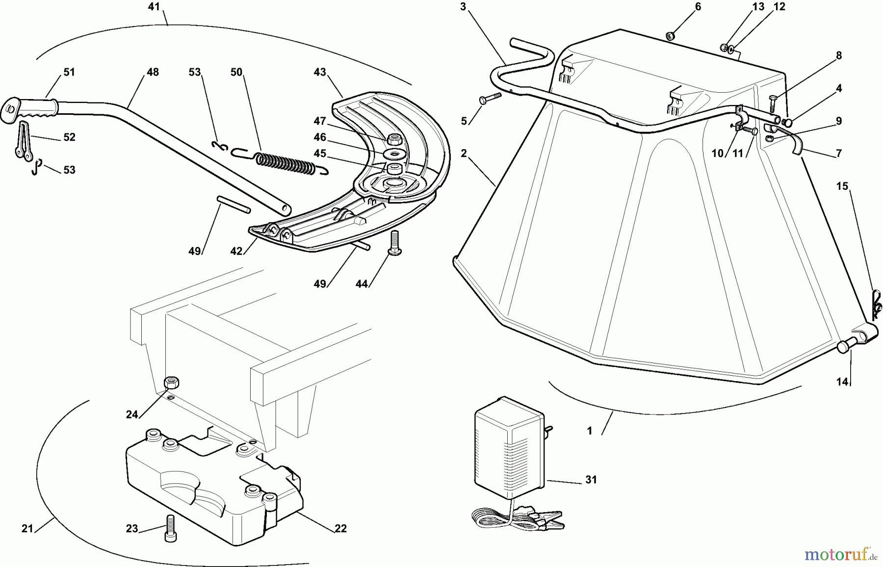 Dolmar Rasentraktoren RM7213H RM-72.13 H (2007) 12 ZUBEHÖR NACH ANFRAGE