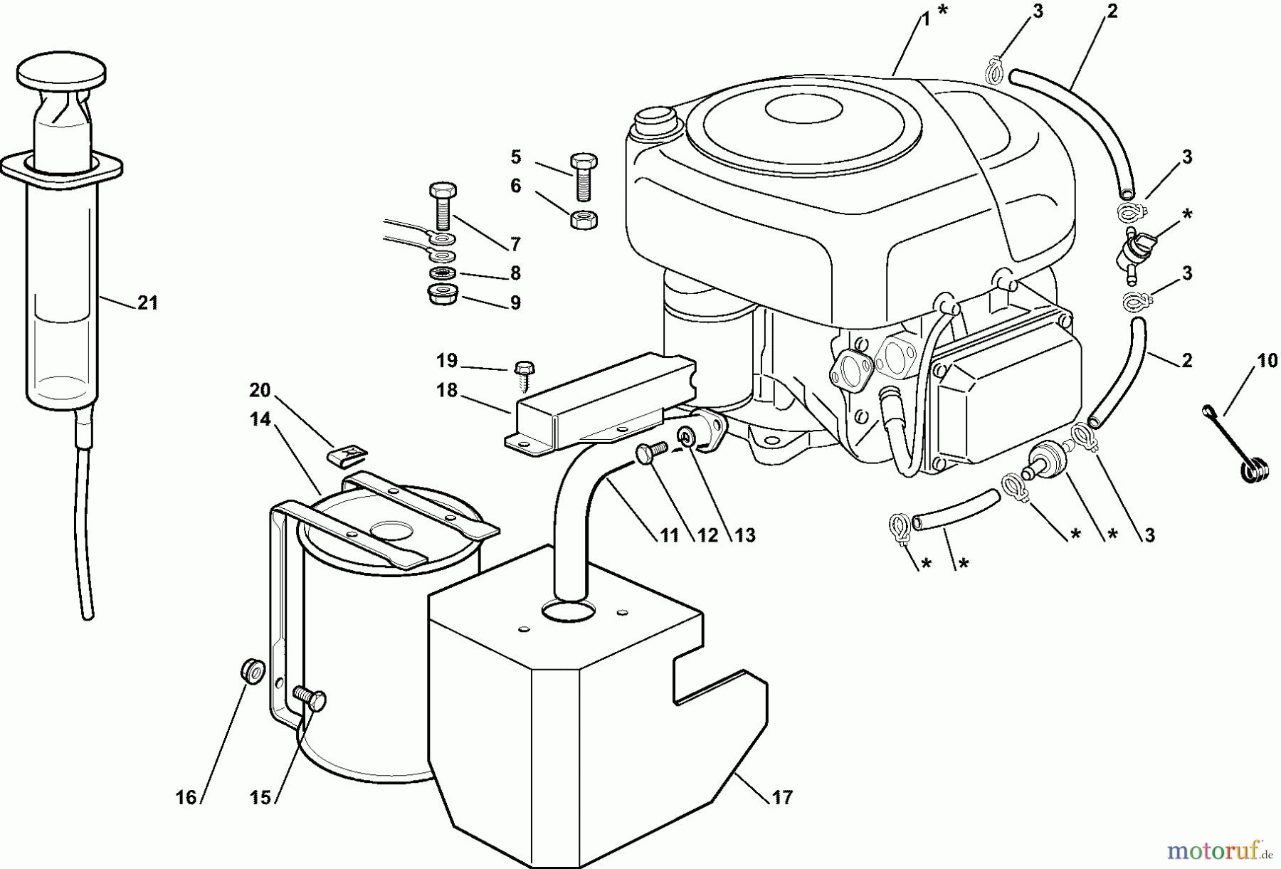 Dolmar Rasentraktoren RM7213H RM-72.13 H (2007) 5 Motor