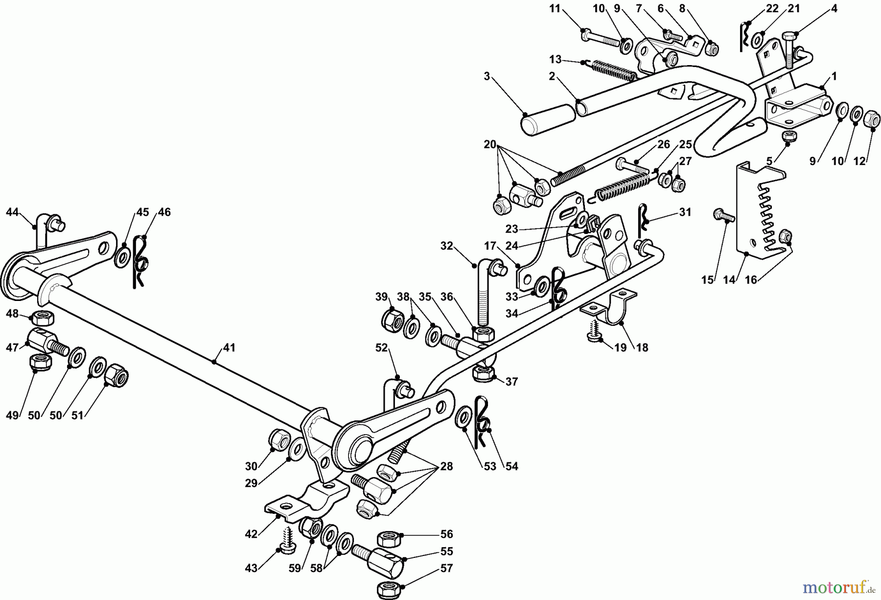 Dolmar Rasentraktoren TM9214 TM-92.14 (2007) 7 SCHNEIDWERKZEUG AUFHEBESATZ