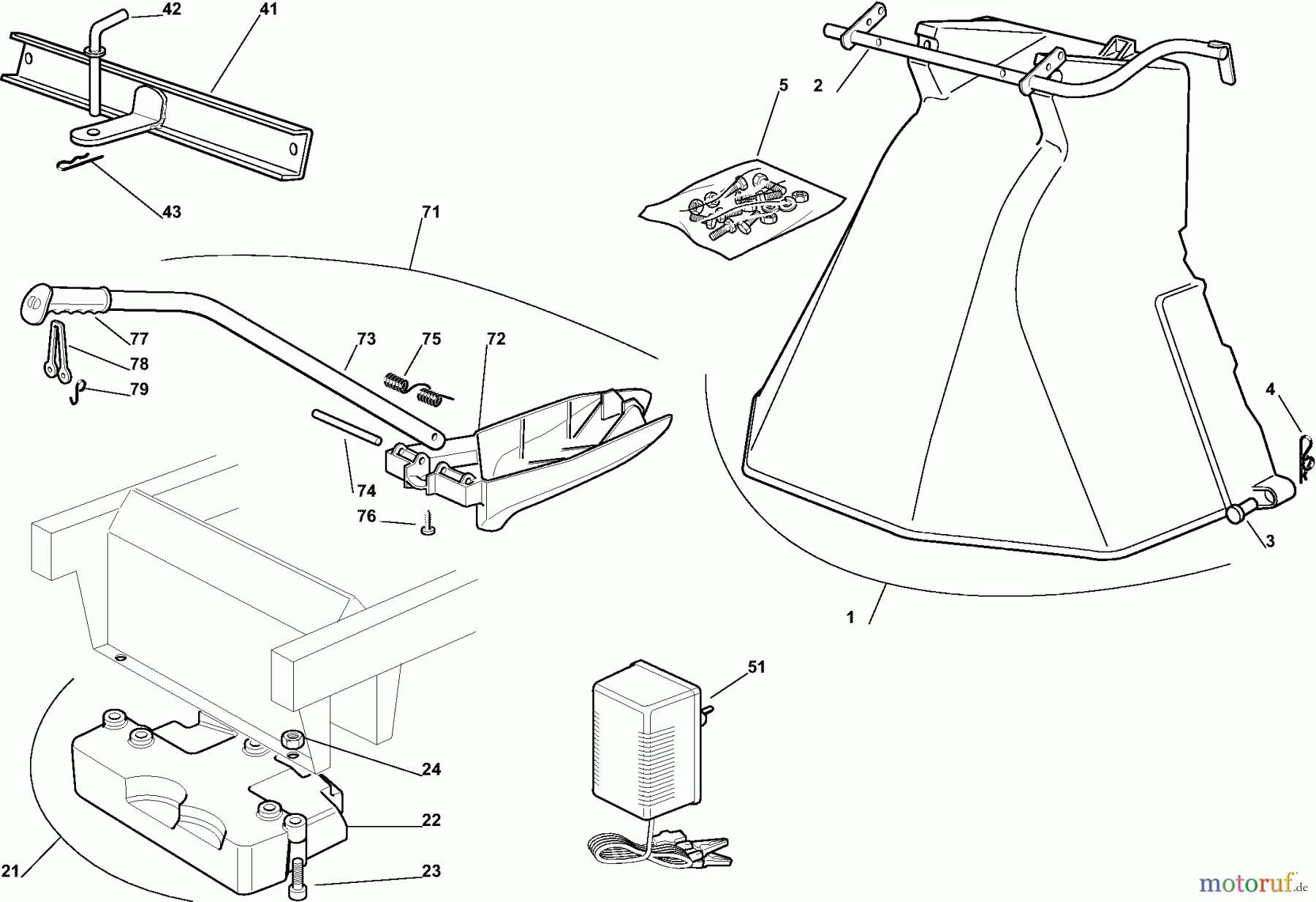 Dolmar Rasentraktoren TM9214 TM-92.14 (2007) 12  ZUBEHÖR NACH ANFRAGE