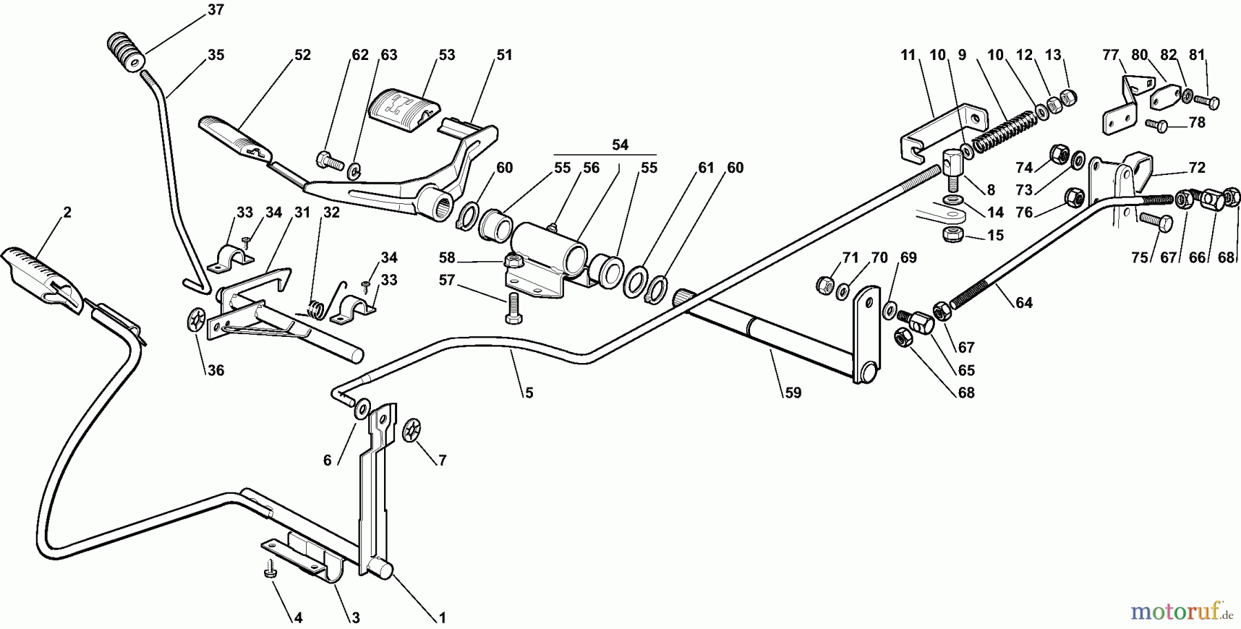 Dolmar Rasentraktoren TM-98.14 H2D TM-98.14 H2D (2007) 4y GETRIEBE UND BREMSE ANTRIEB