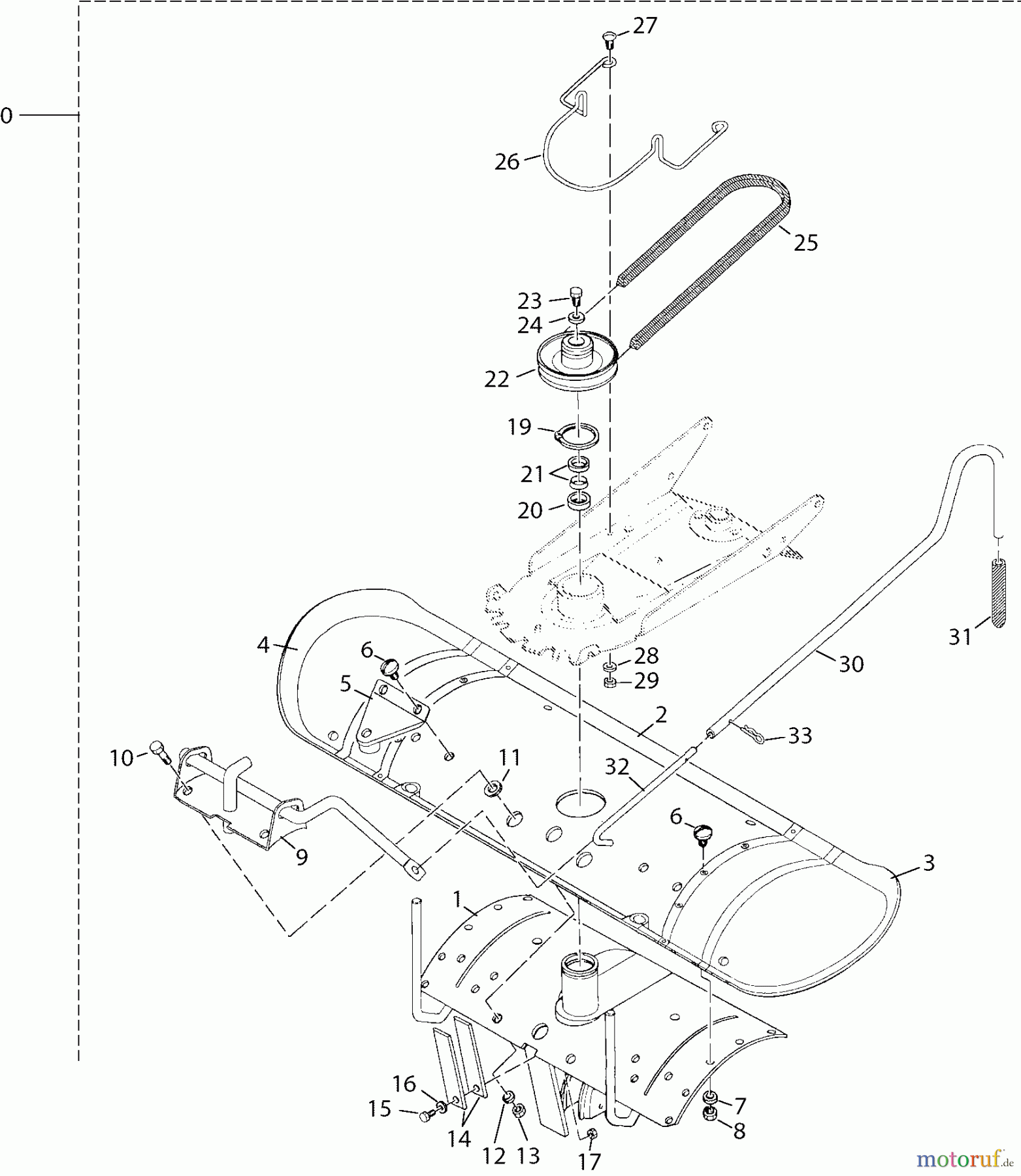 Dolmar Rasentraktoren Zubehör RS-120, TA-250, TK-420, TK-520, TS-125 16 TK-520 - Kehrmaschine (Schnellwechsler)