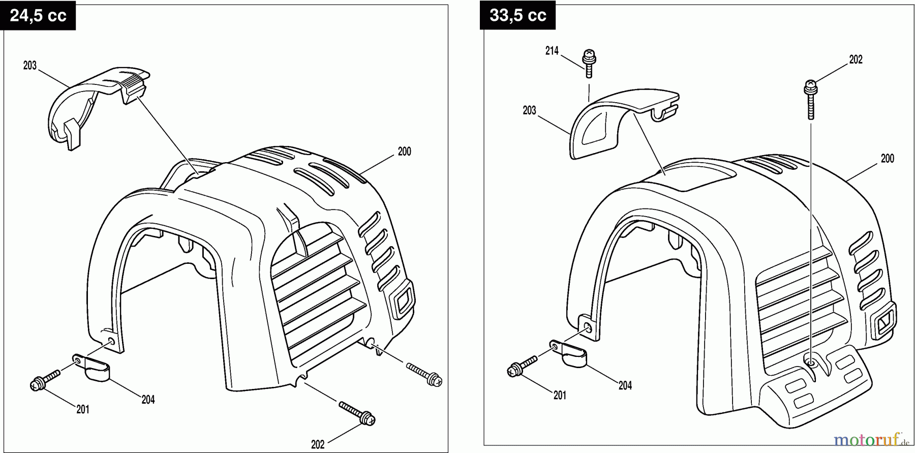  Dolmar Motorsensen & Trimmer Benzin 4-Takt MS-352.4 C 10  Abdeckhaube