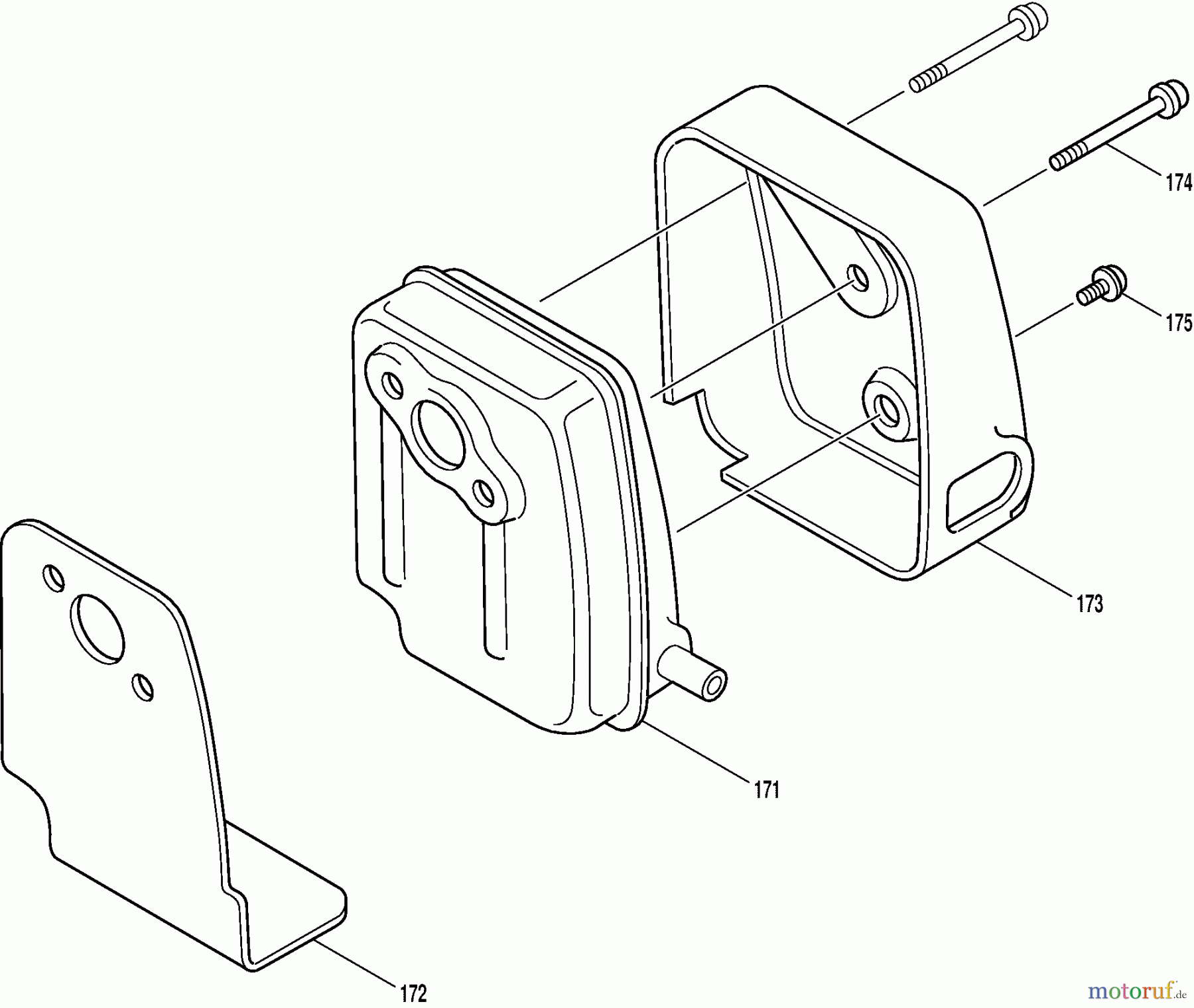  Dolmar Motorsensen & Trimmer Benzin 4-Takt MS-352.4 C 7  Schalldämpfer