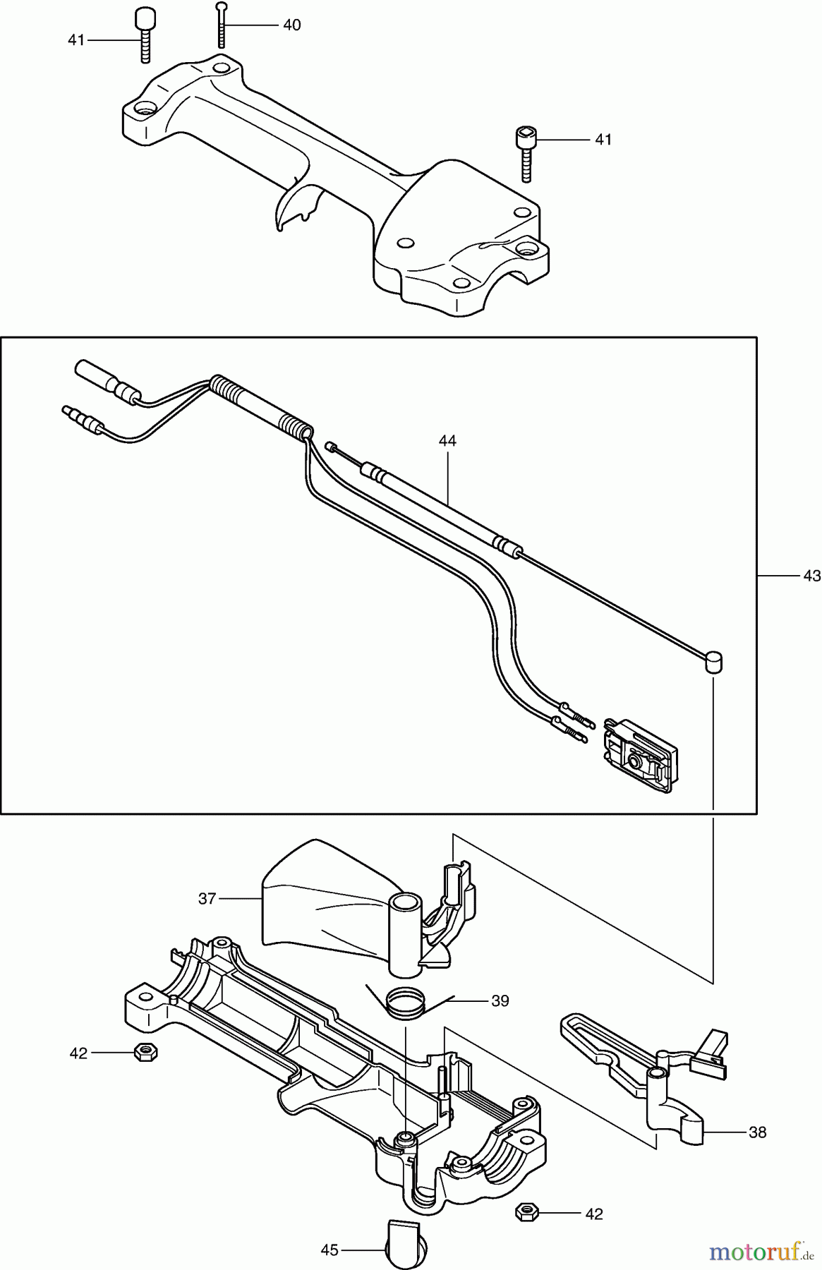  Dolmar Motorsensen & Trimmer Benzin 2-Takt MS-253 (USA) 2  Bedienungshandgriff kpl.