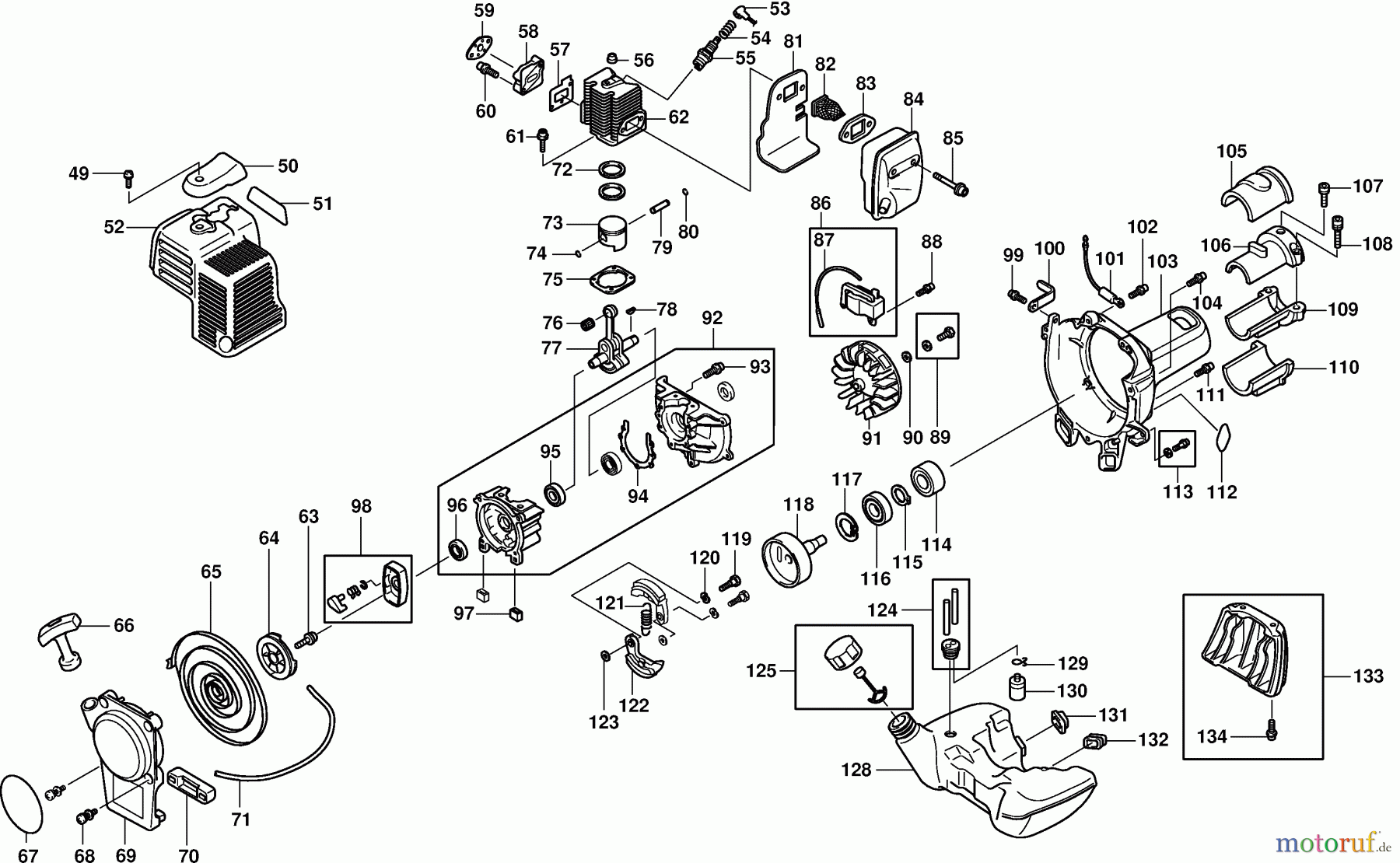 Dolmar Motorsensen & Trimmer Benzin 2-Takt MS-3202 1 Motor